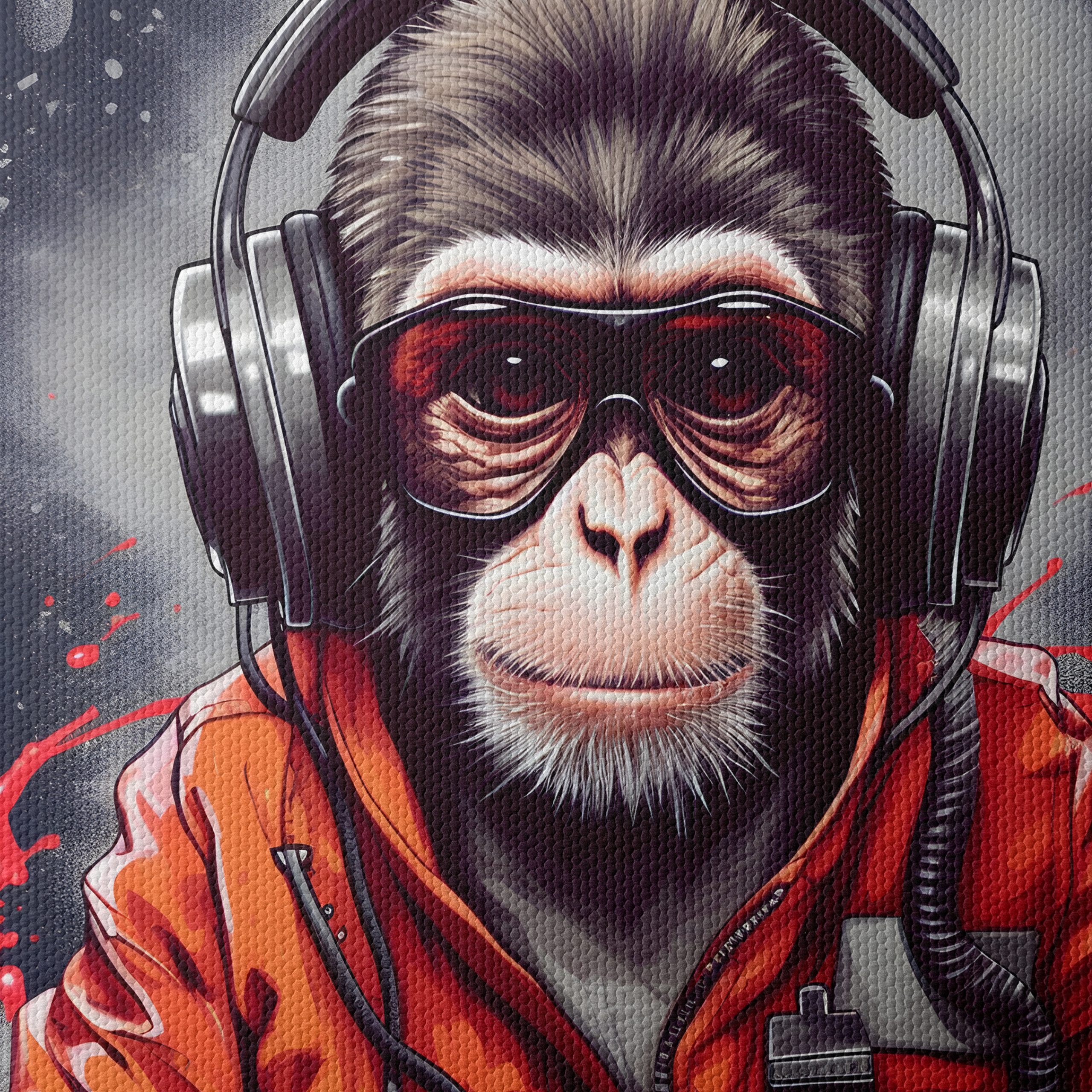 Stylized Monkey Character in Vibrant Outfit - Image 4