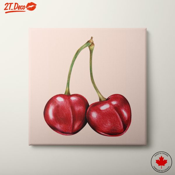 Stylized Cherry Illustration Art