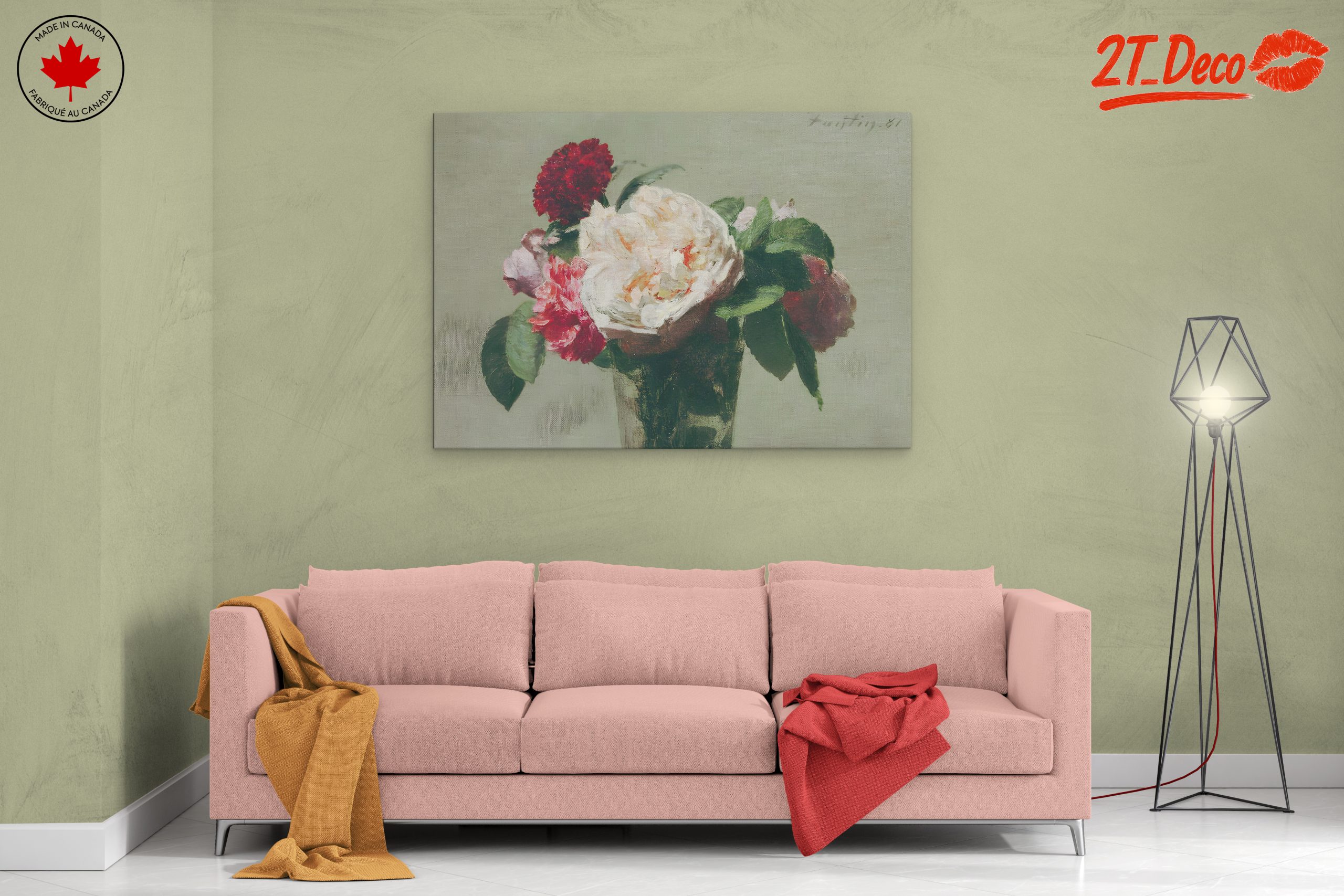 Elegant Floral Arrangement Artwork 3 - Image 2
