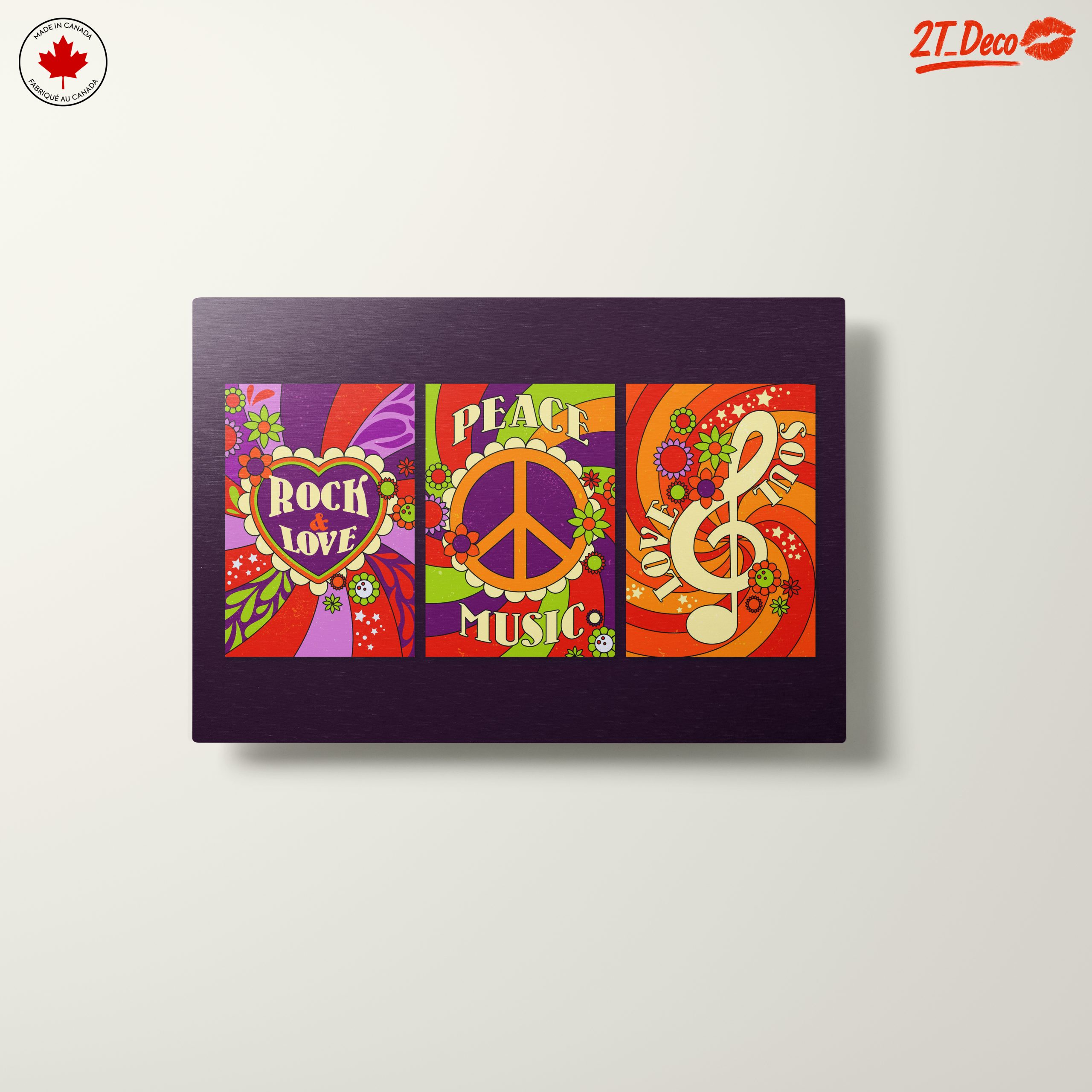 Vibrant Contemporary Pop Art Featuring Peace and Music - Image 10