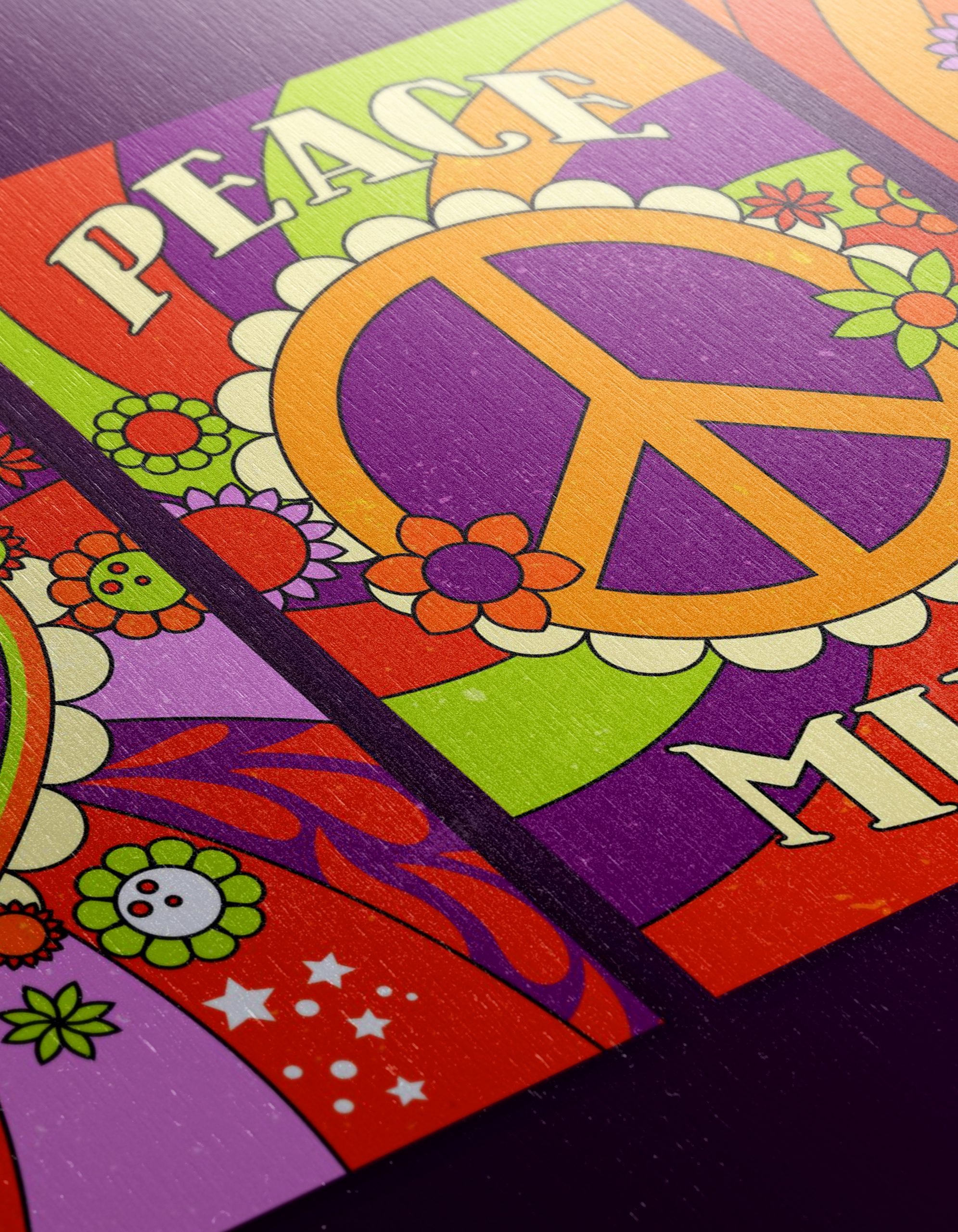 Vibrant Contemporary Pop Art Featuring Peace and Music - Image 12