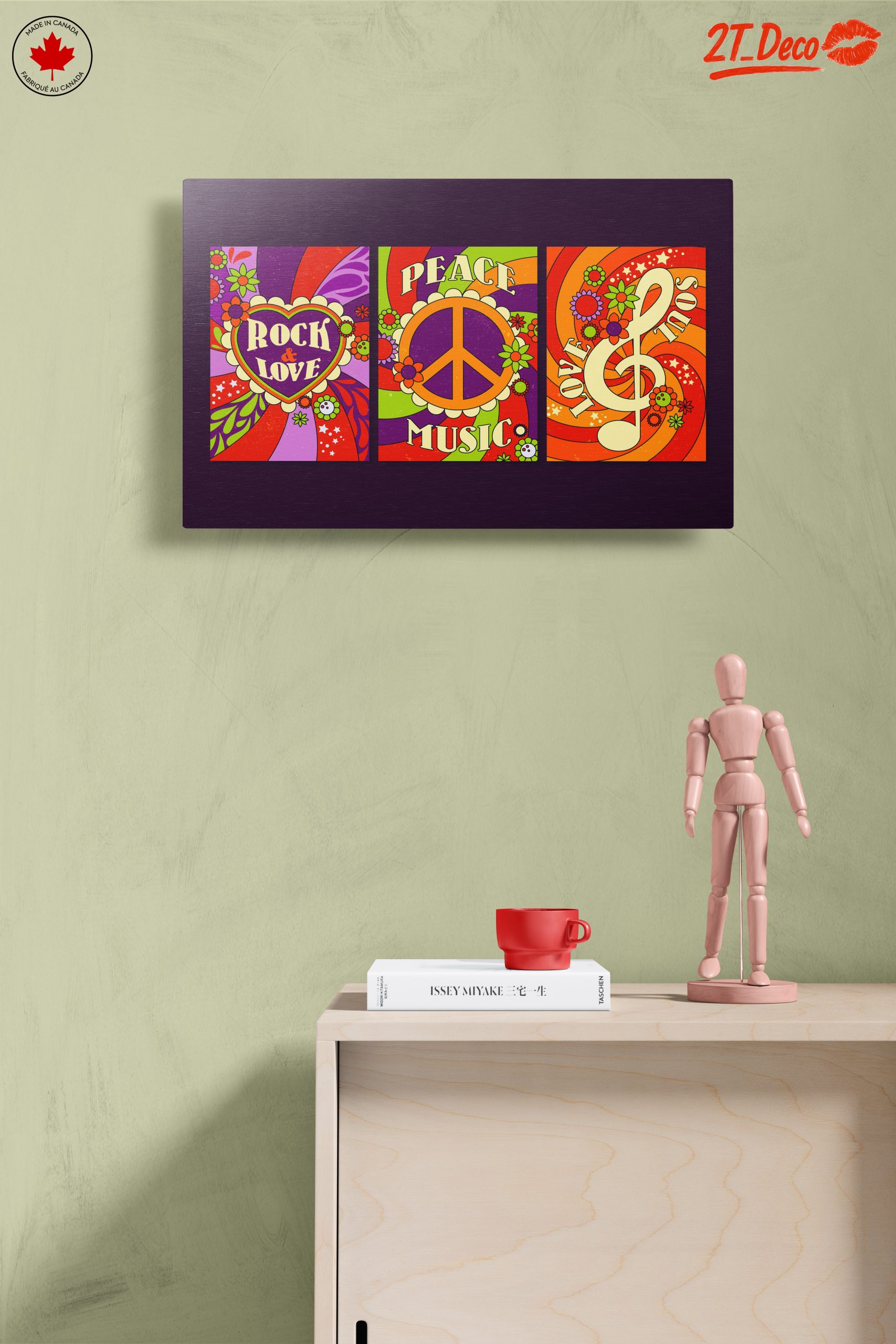 Vibrant Contemporary Pop Art Featuring Peace and Music - Image 14