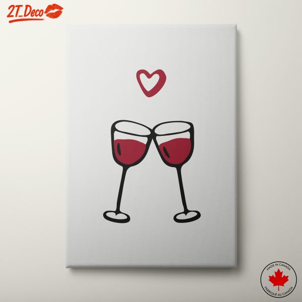 Cheers With Wine Glasses Art