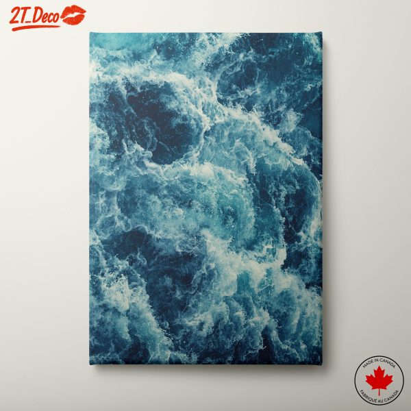Dynamic Ocean Wave Abstract Art