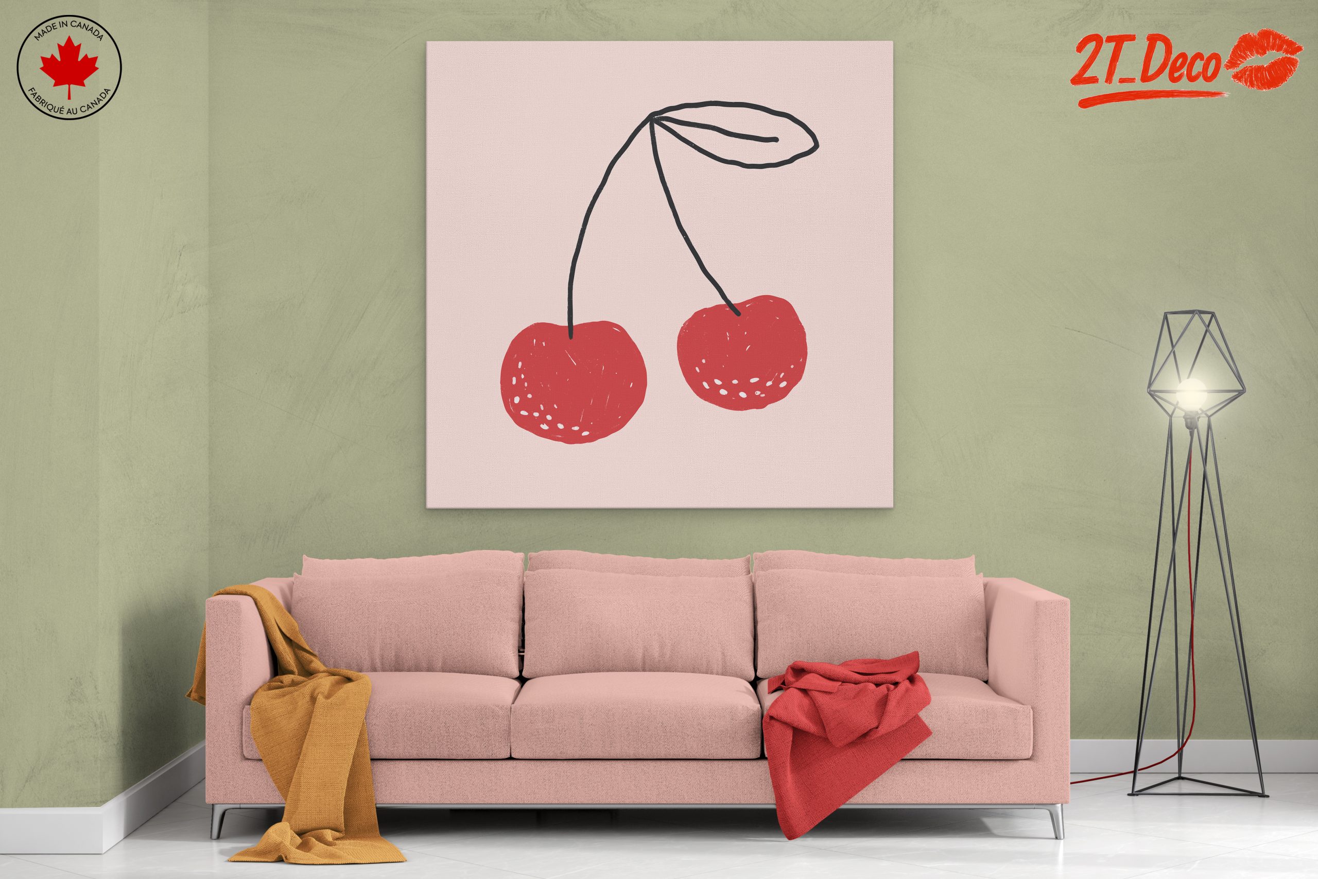 Stylized Cherry Artwork - Image 2