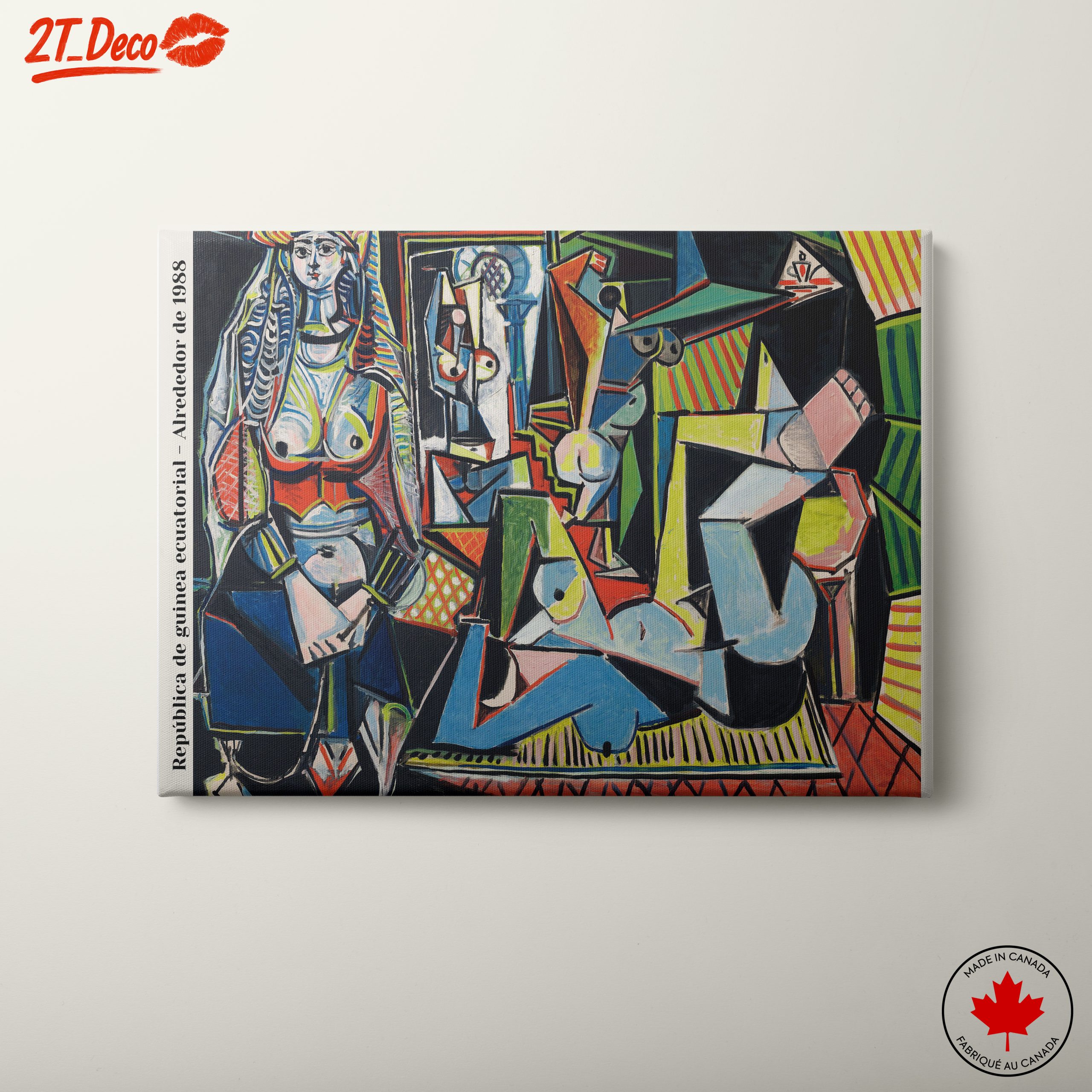 Modern Artistic Portrait of Abstract Figures