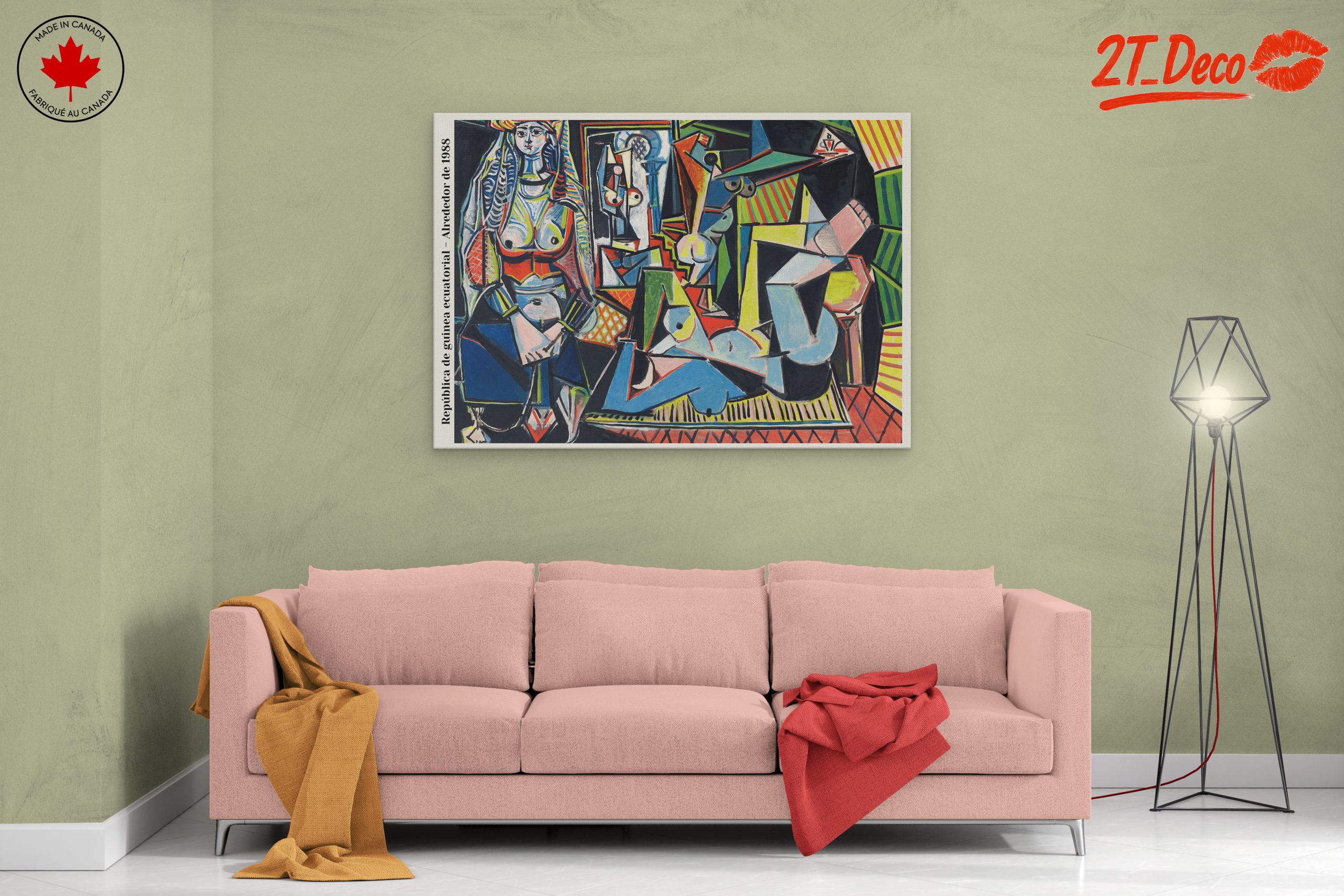 Modern Artistic Portrait of Abstract Figures - Image 2