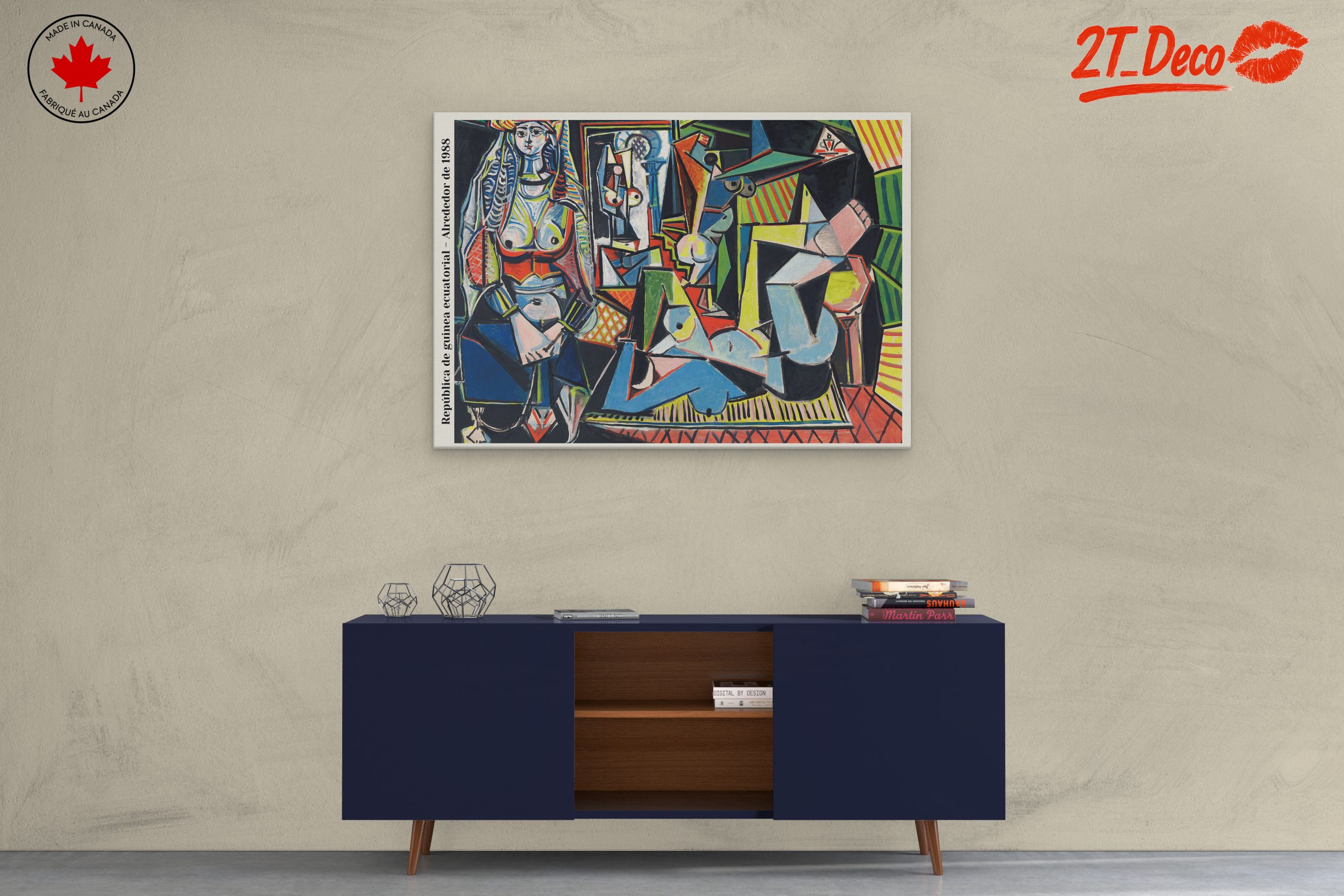 Modern Artistic Portrait of Abstract Figures - Image 3