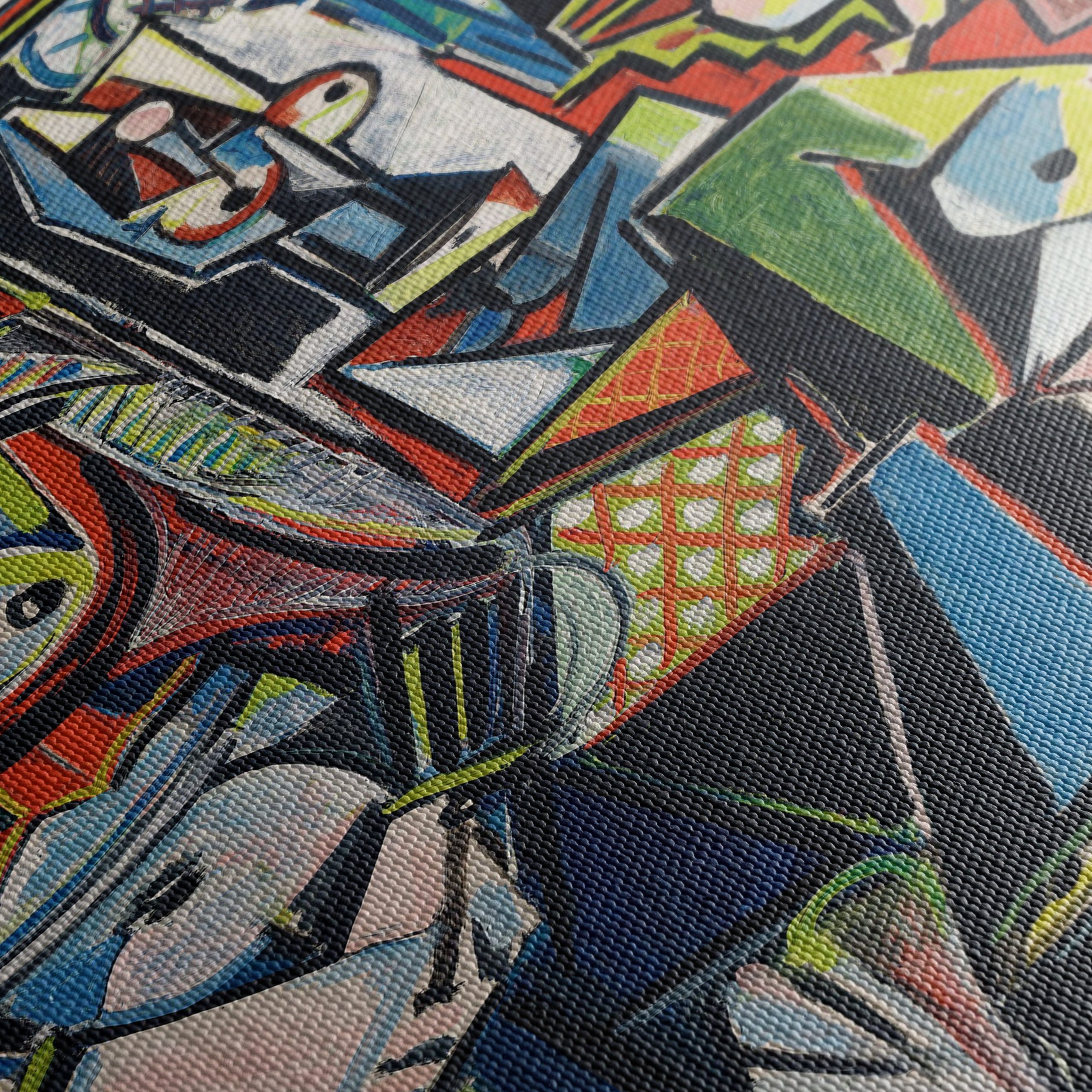 Modern Artistic Portrait of Abstract Figures - Image 5