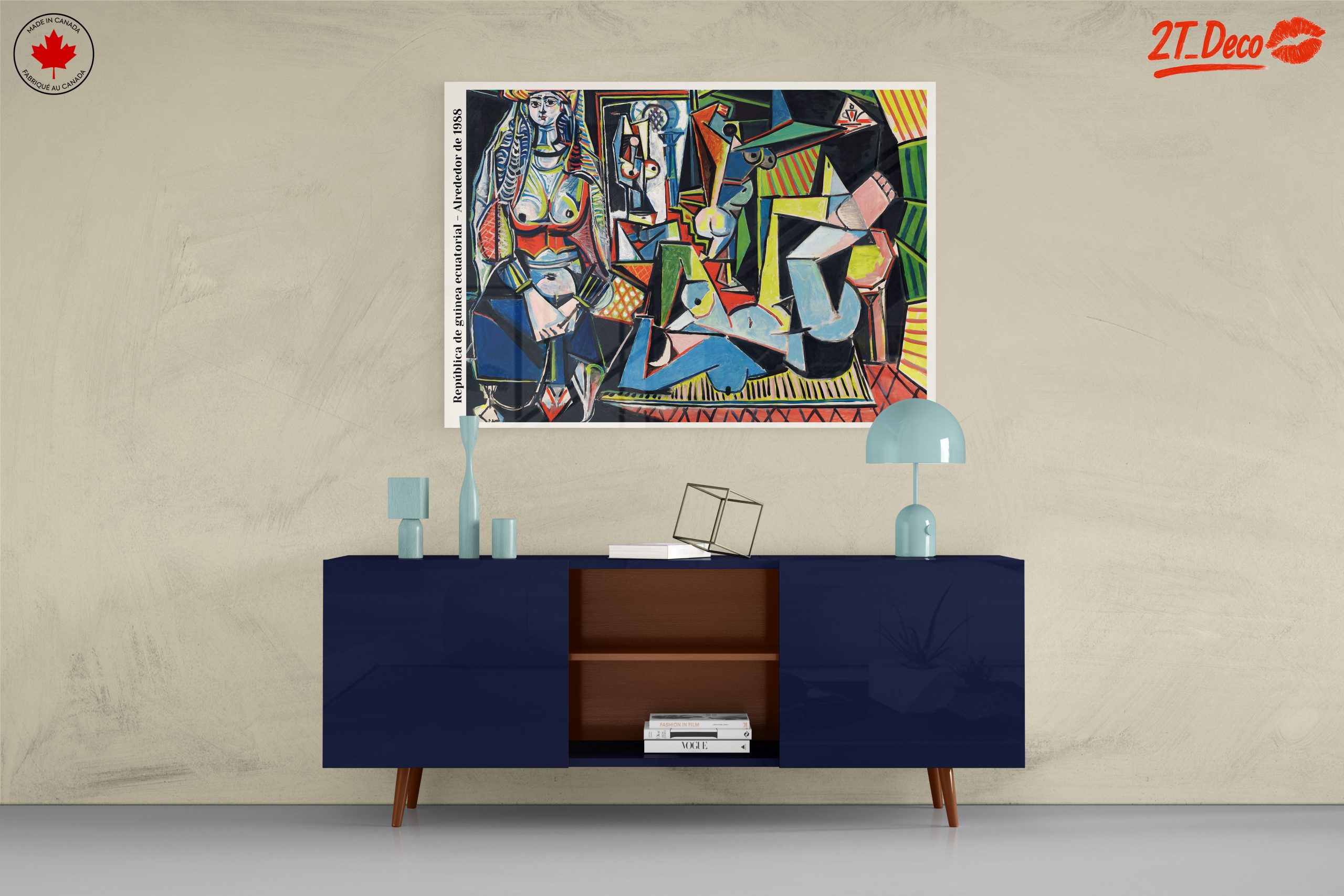 Modern Artistic Portrait of Abstract Figures - Image 8