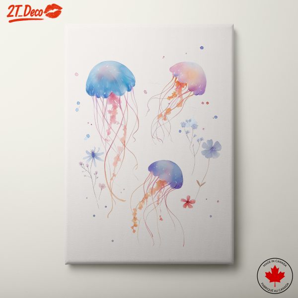 Abstract Jellyfish Watercolor Art 4