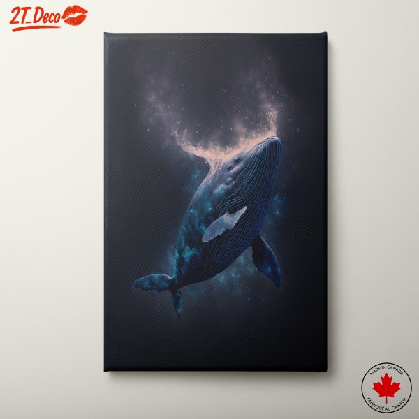 Cosmic Abstract Whale Art