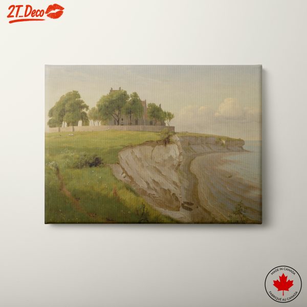 Serene Coastal Landscape with Cliffs