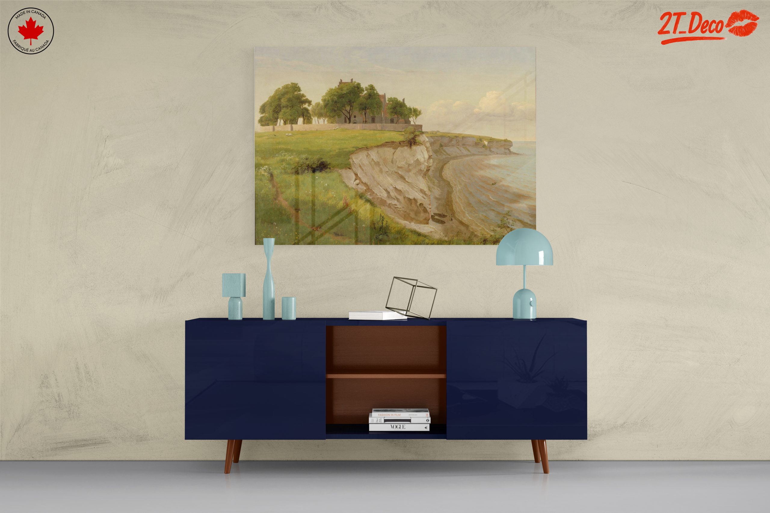 Serene Coastal Landscape with Cliffs - Image 8