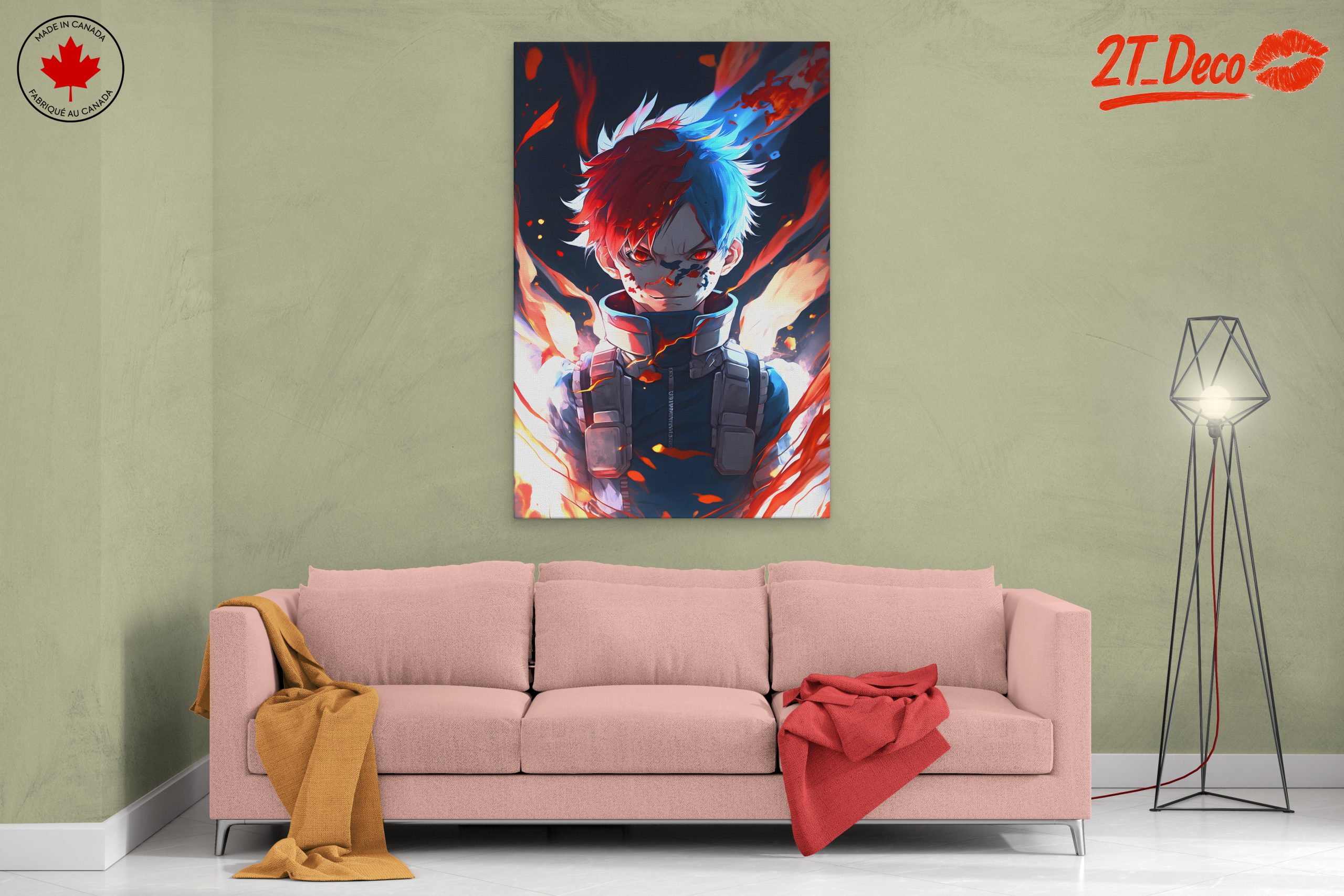 Dynamic Anime Character Portrait from Boku No Hero - Image 2
