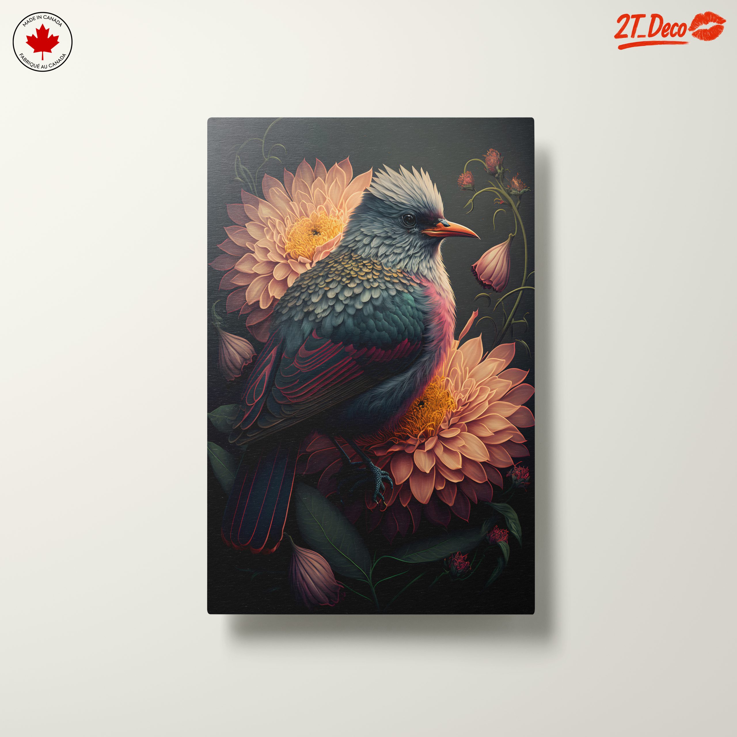Colorful Bird Among Floral Elements - Image 10