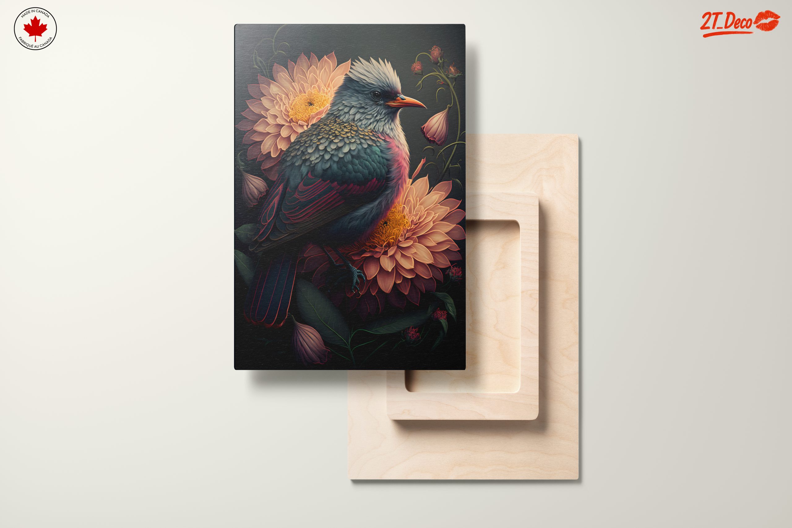 Colorful Bird Among Floral Elements - Image 11