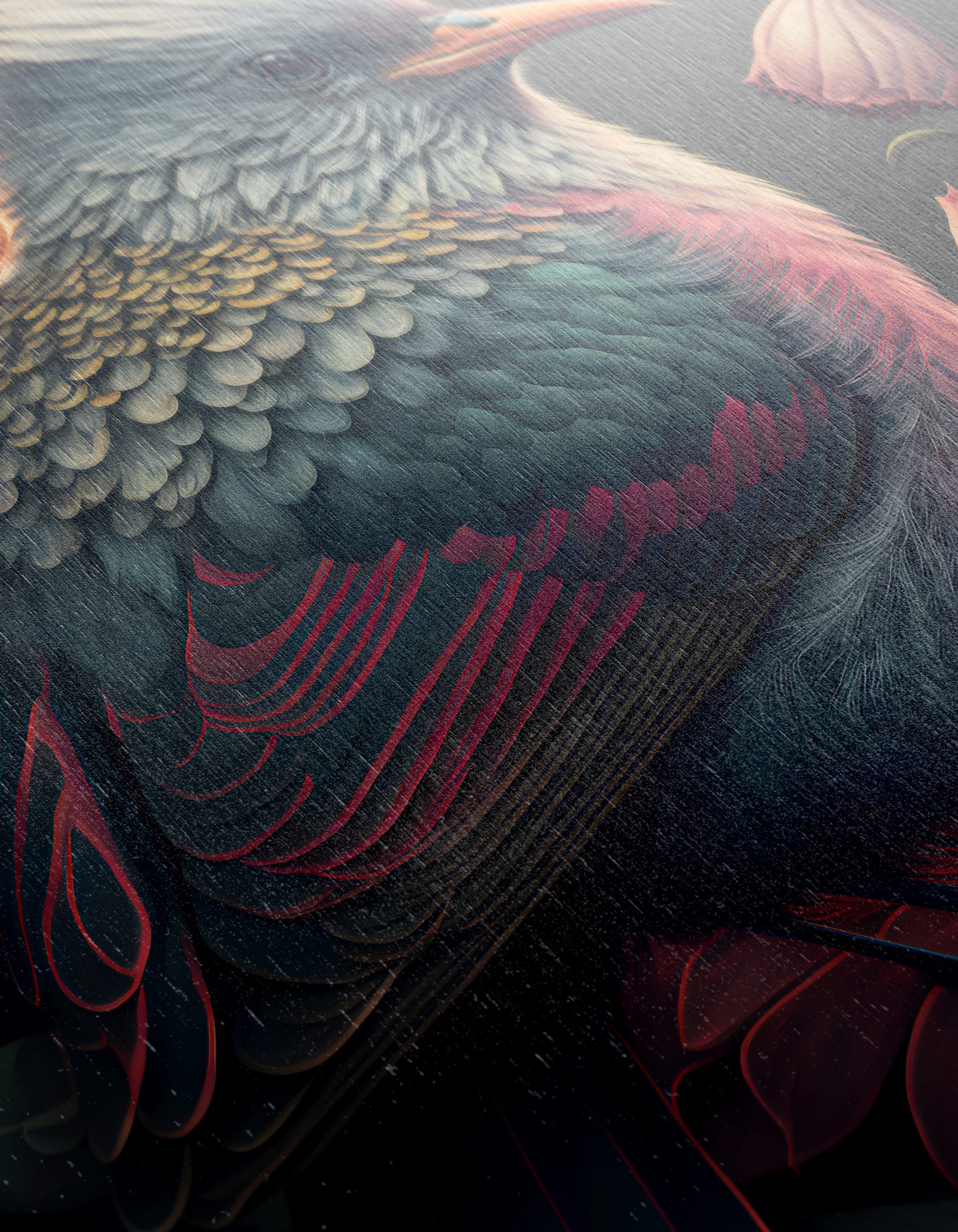 Colorful Bird Among Floral Elements - Image 12