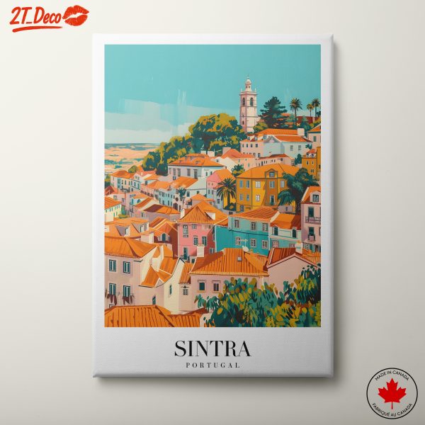 Vibrant Sintra Landscape Illustration