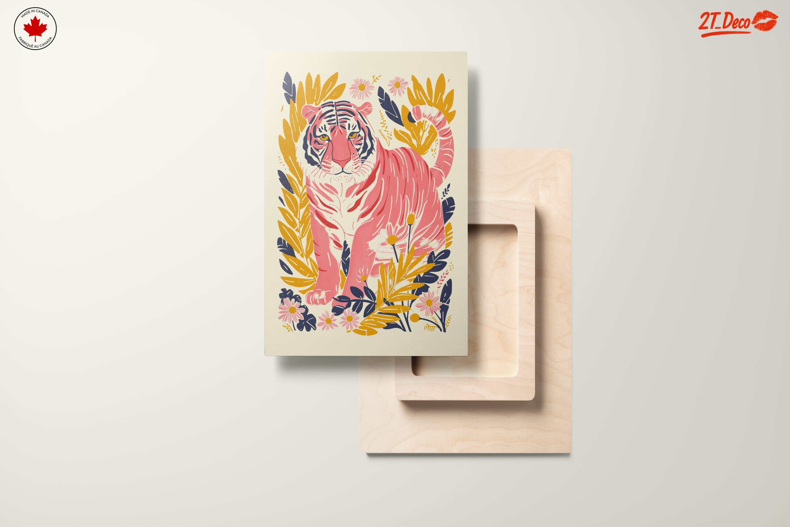 Stylized Tiger Among Colorful Flowers - Image 11
