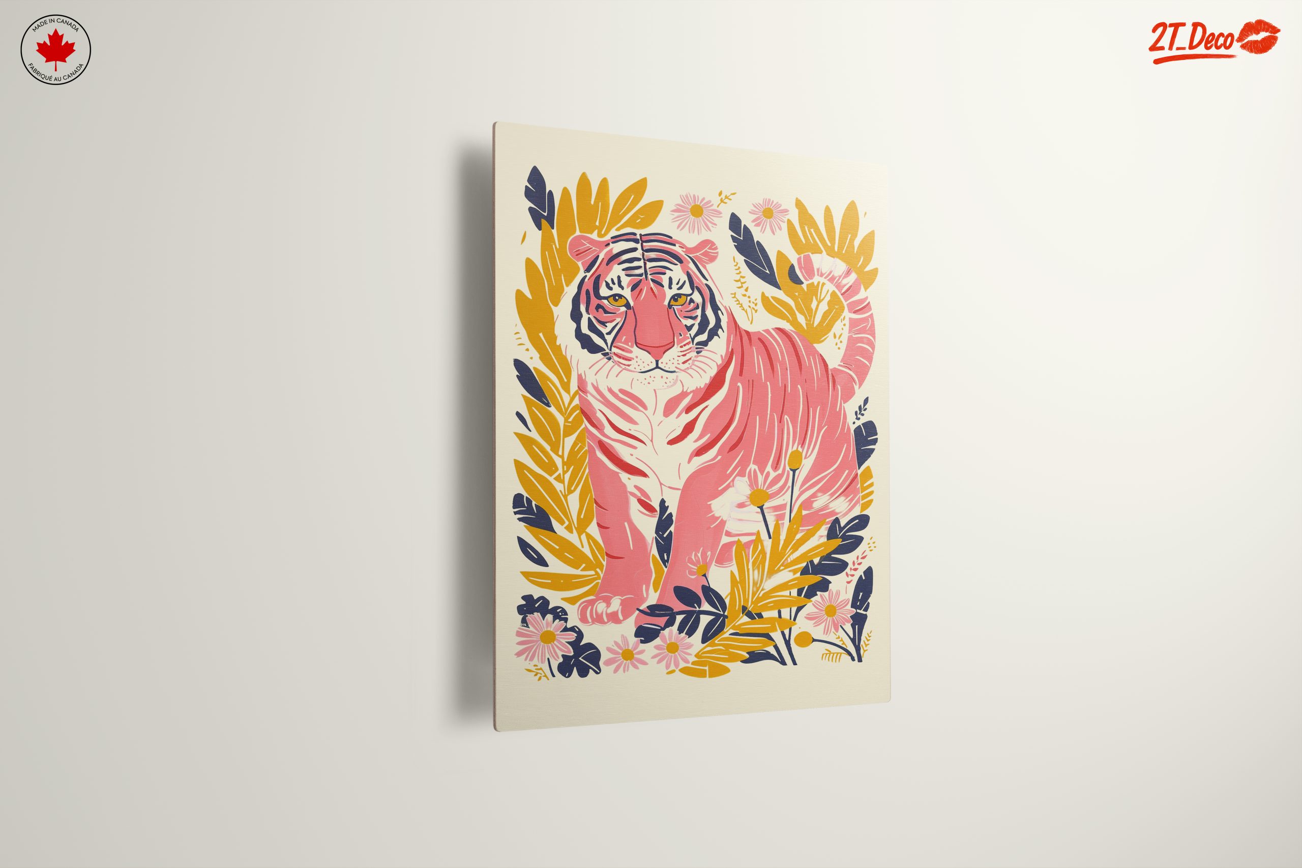 Stylized Tiger Among Colorful Flowers - Image 13
