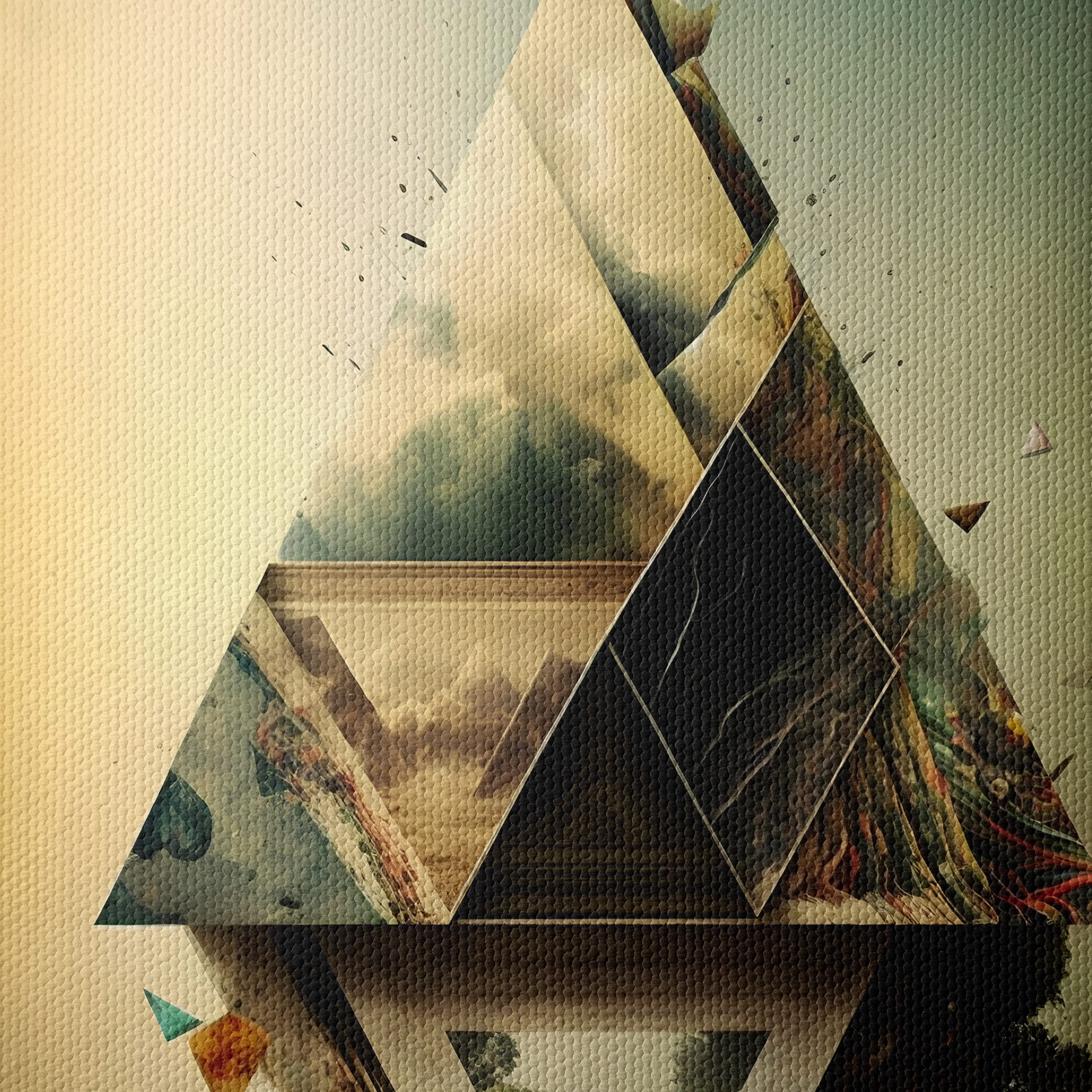 Geometric Abstract Composition with Landscape Elements - Image 4