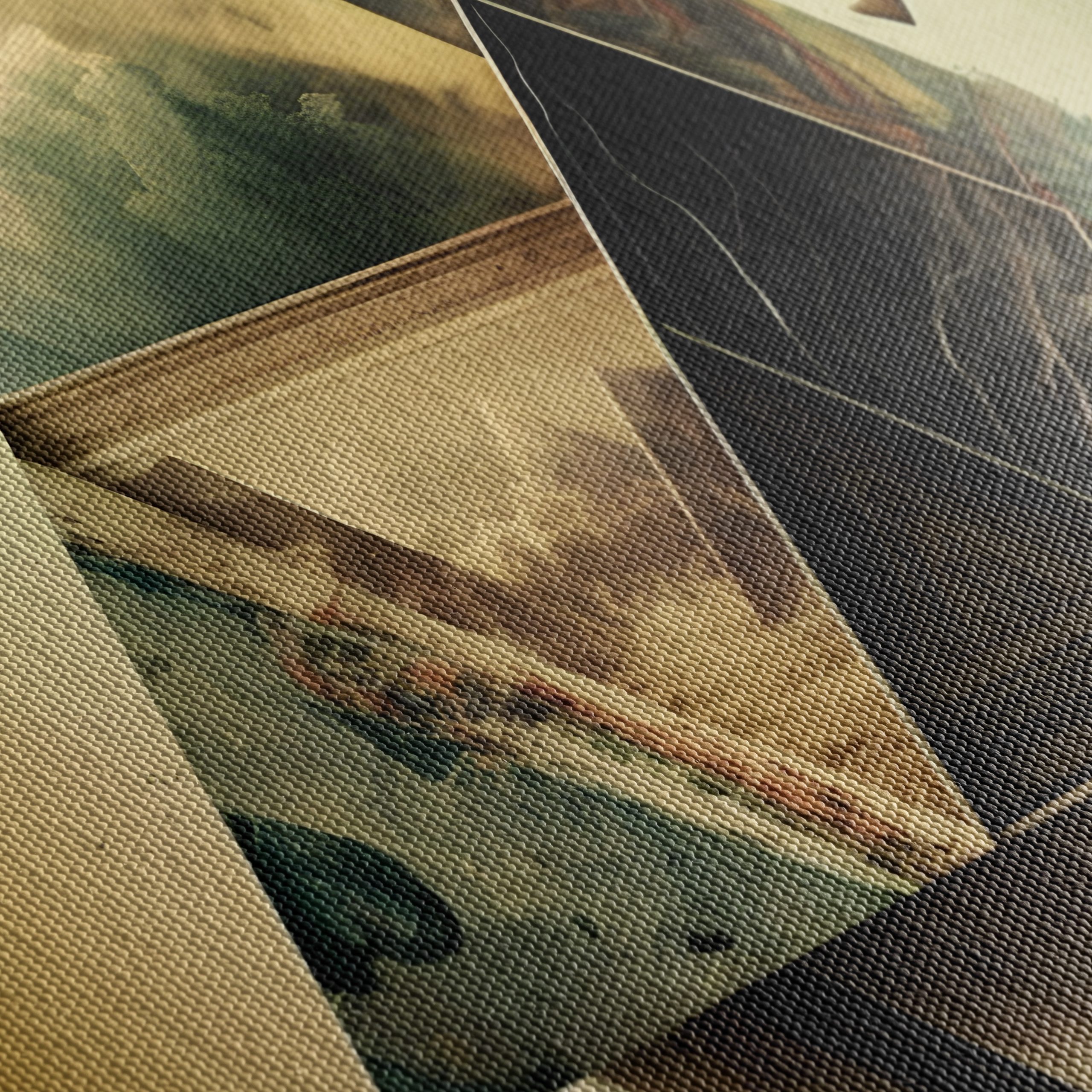 Geometric Abstract Composition with Landscape Elements - Image 5