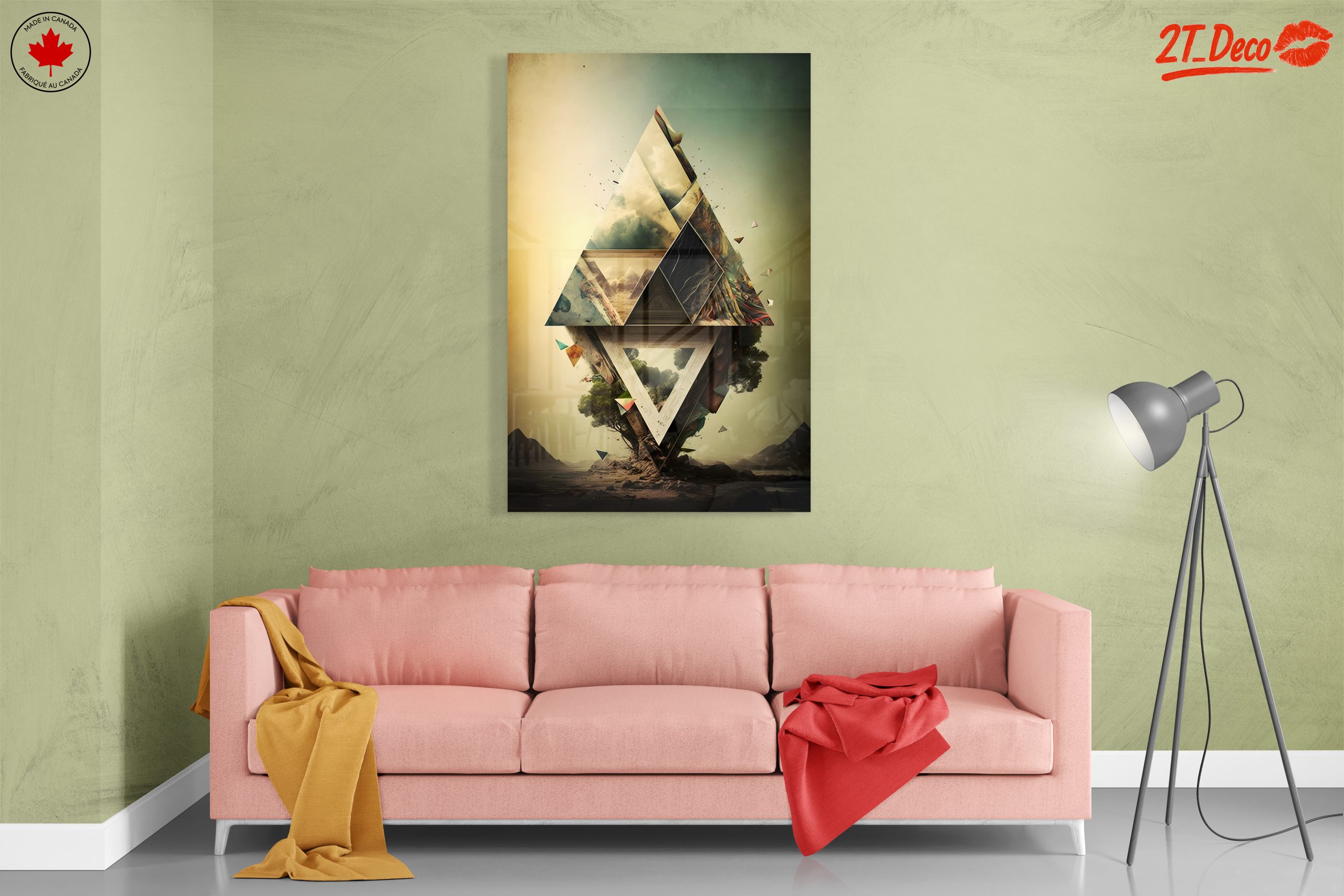 Geometric Abstract Composition with Landscape Elements - Image 7