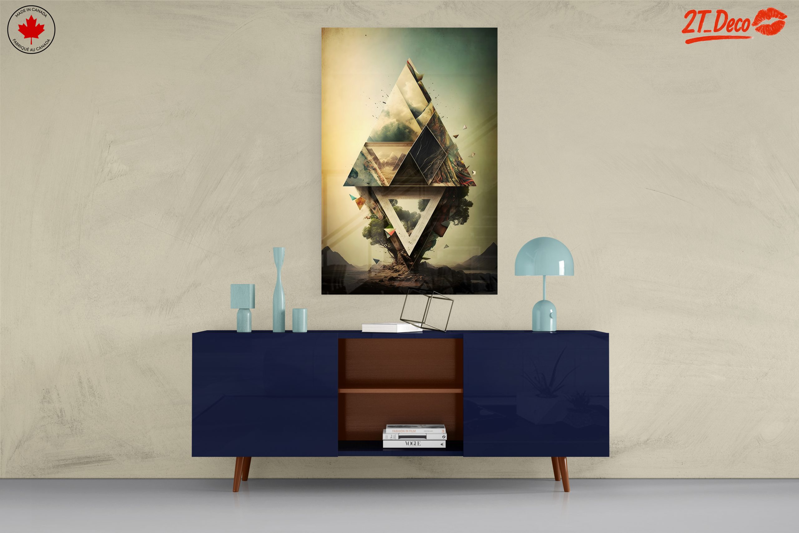 Geometric Abstract Composition with Landscape Elements - Image 8