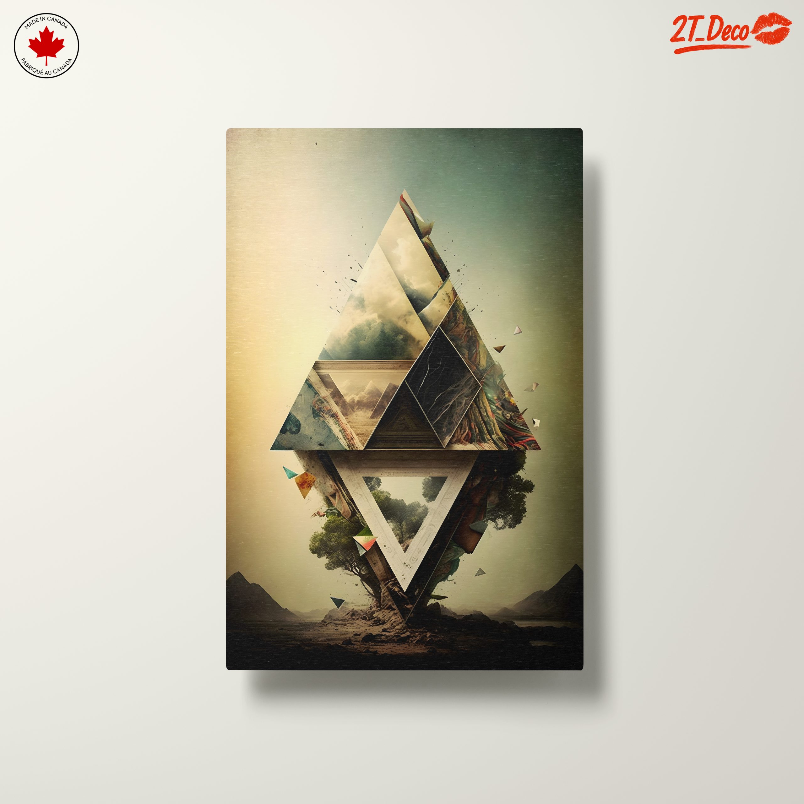 Geometric Abstract Composition with Landscape Elements - Image 10