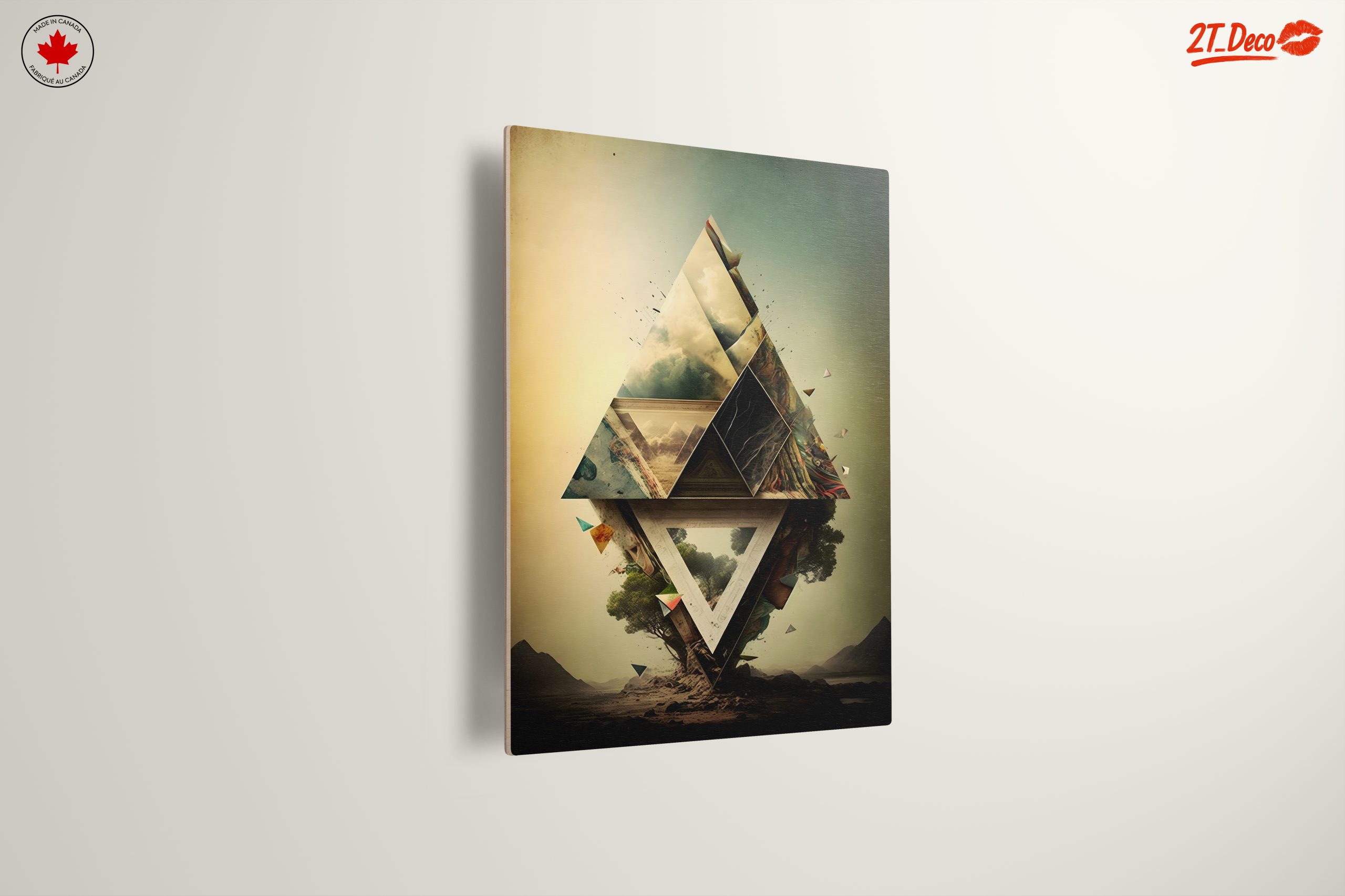 Geometric Abstract Composition with Landscape Elements - Image 13