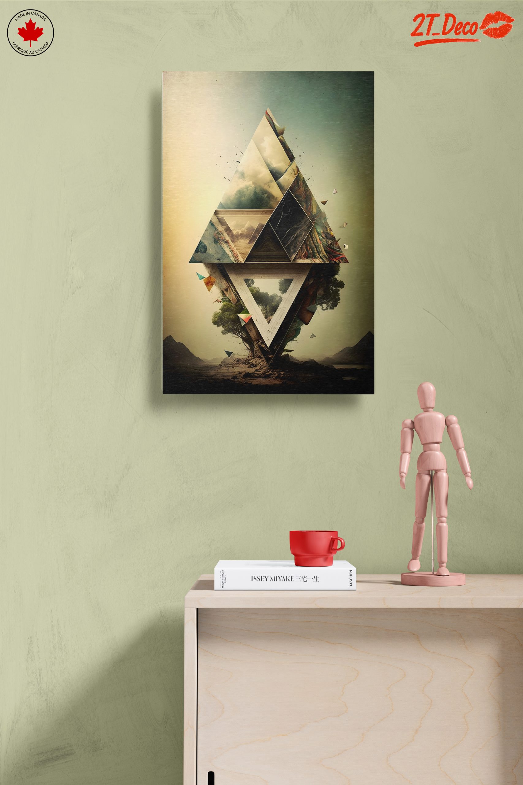 Geometric Abstract Composition with Landscape Elements - Image 14