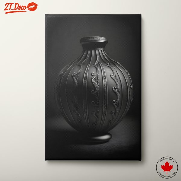 Elegant Decorative Ribbon Vase Art