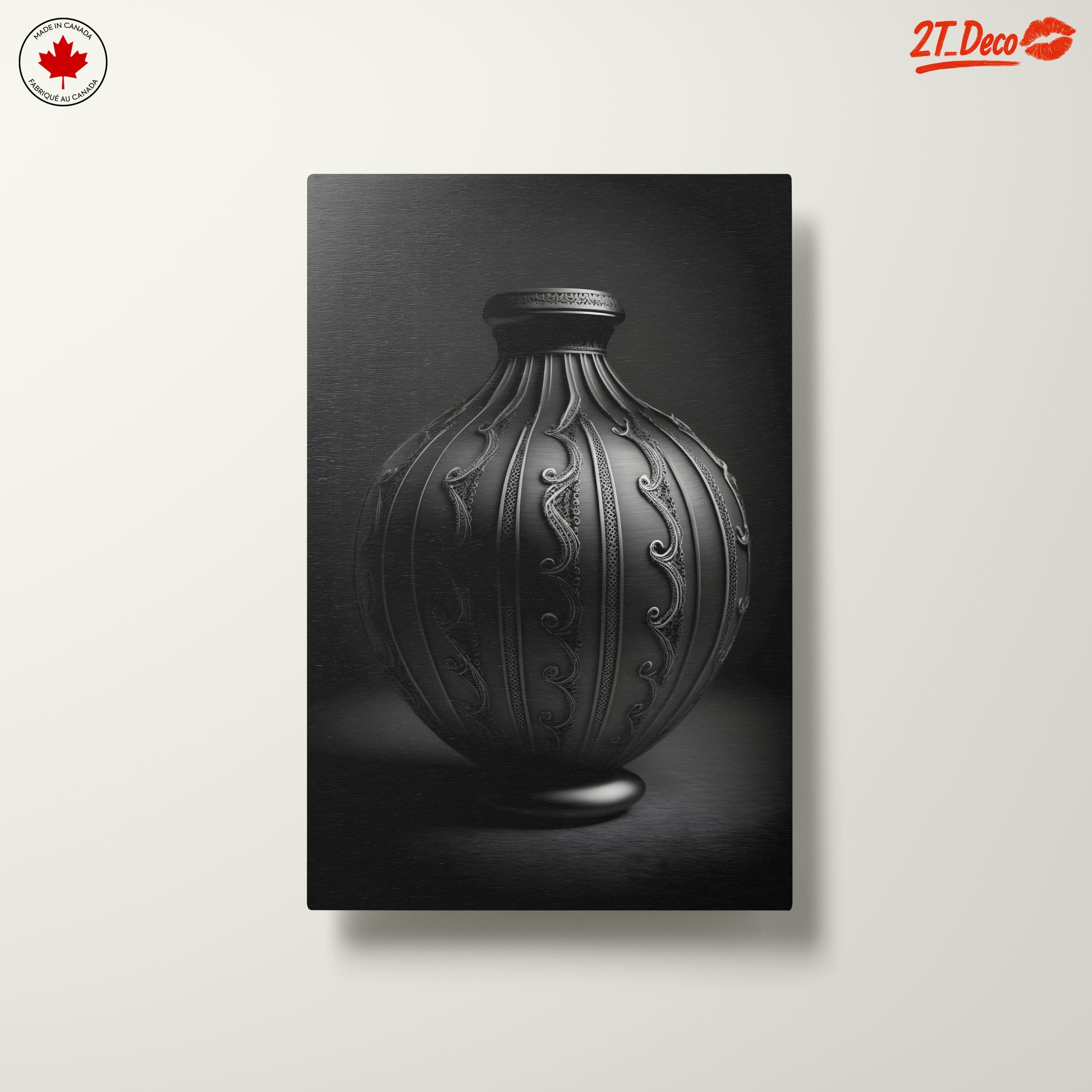 Elegant Decorative Ribbon Vase Art - Image 10