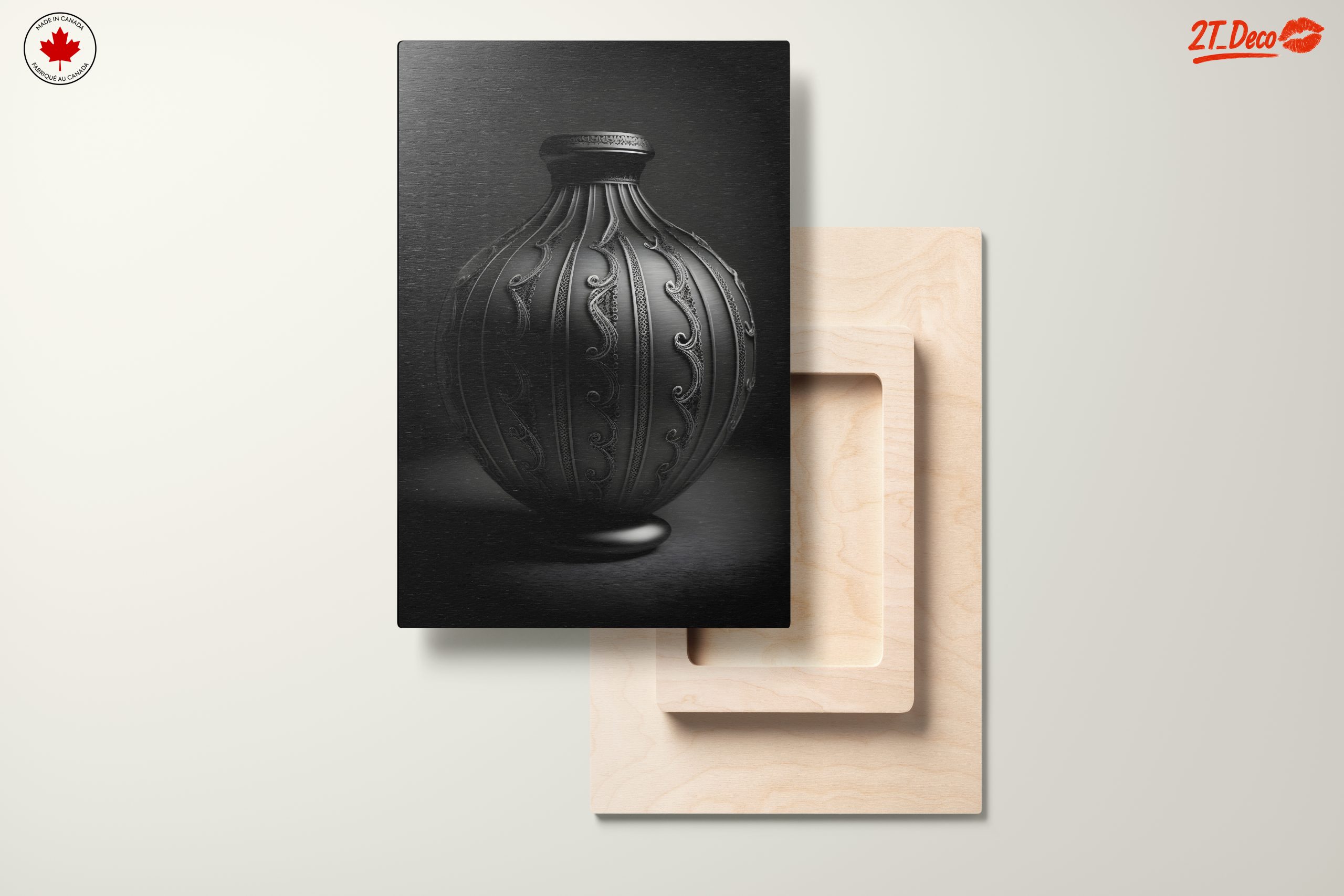 Elegant Decorative Ribbon Vase Art - Image 11