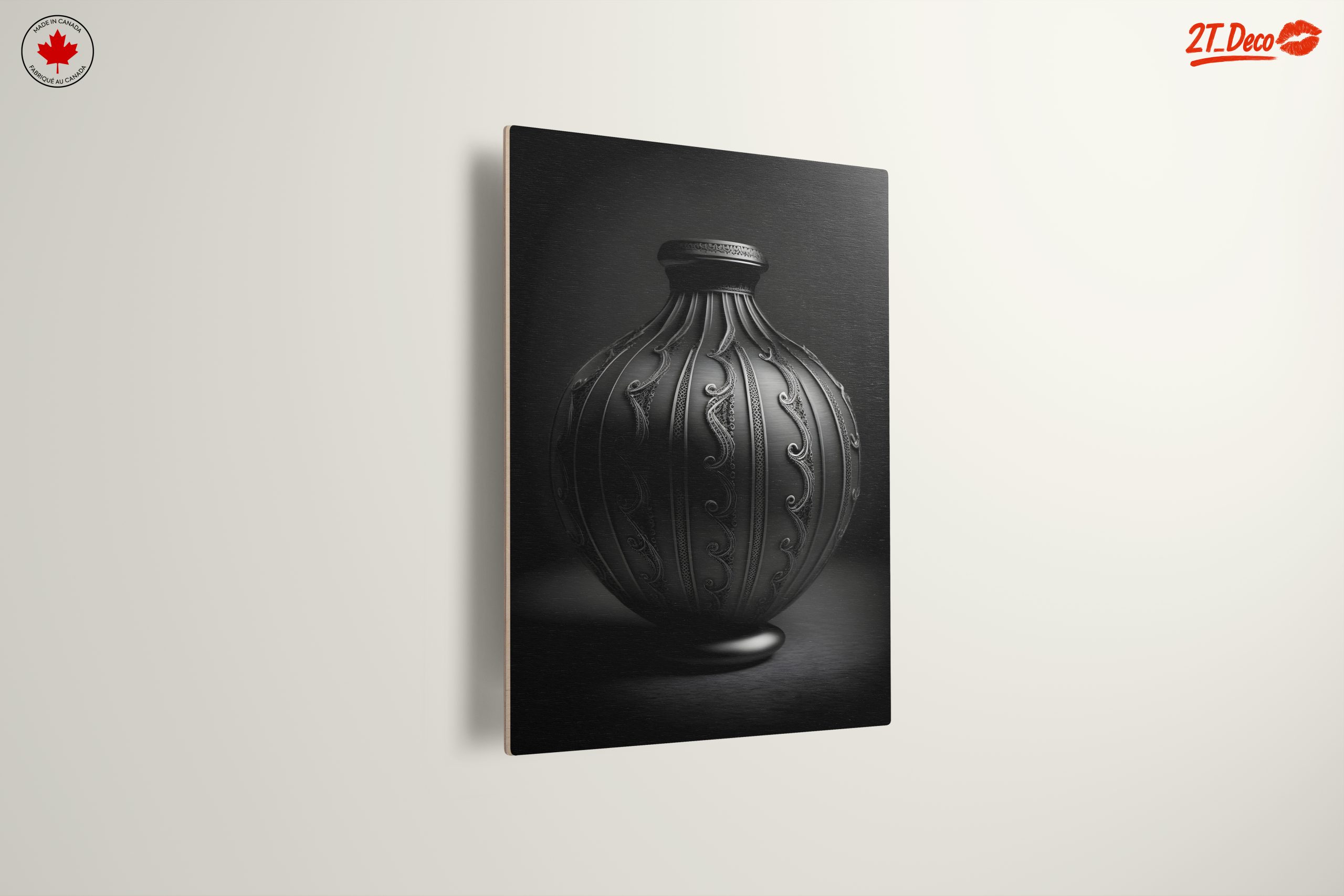 Elegant Decorative Ribbon Vase Art - Image 13