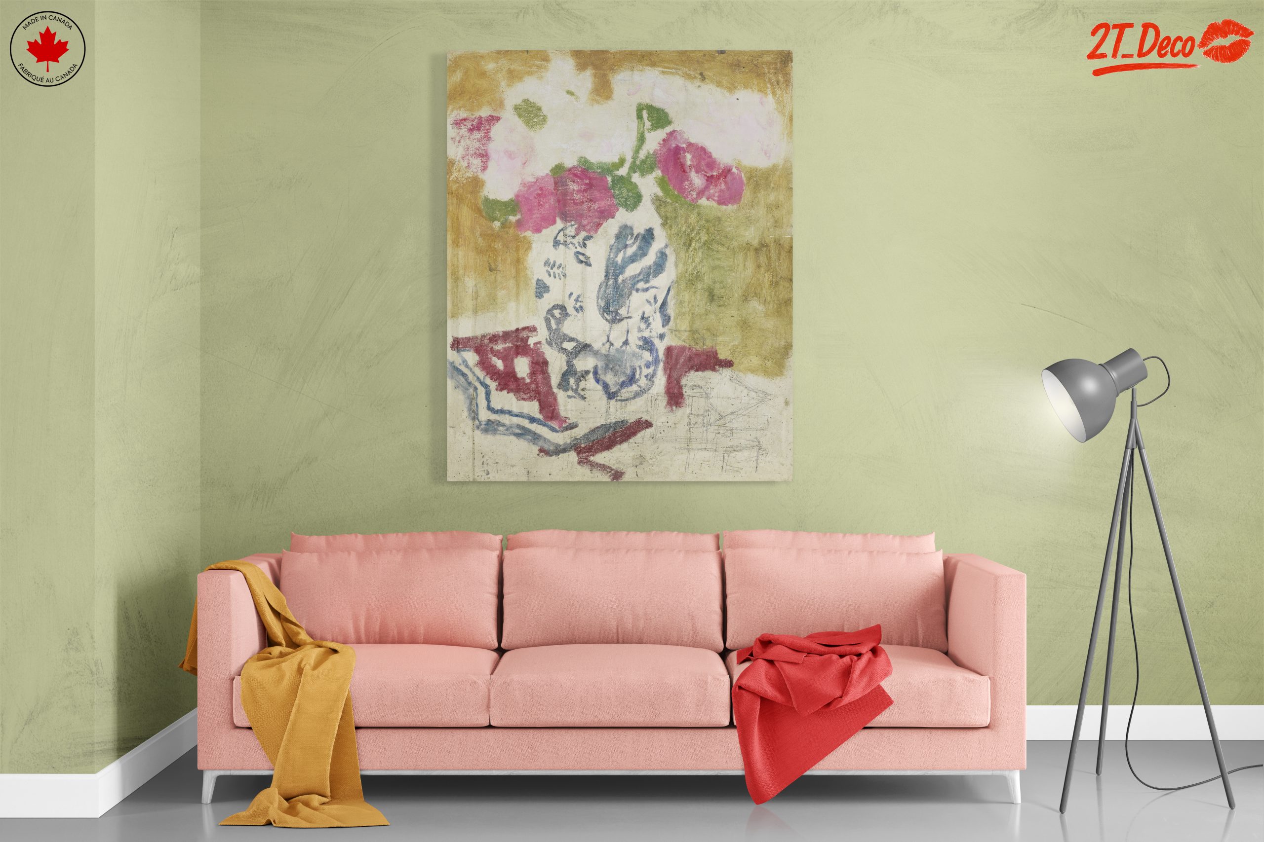 Vibrant Floral Composition with Pink Roses - Image 7