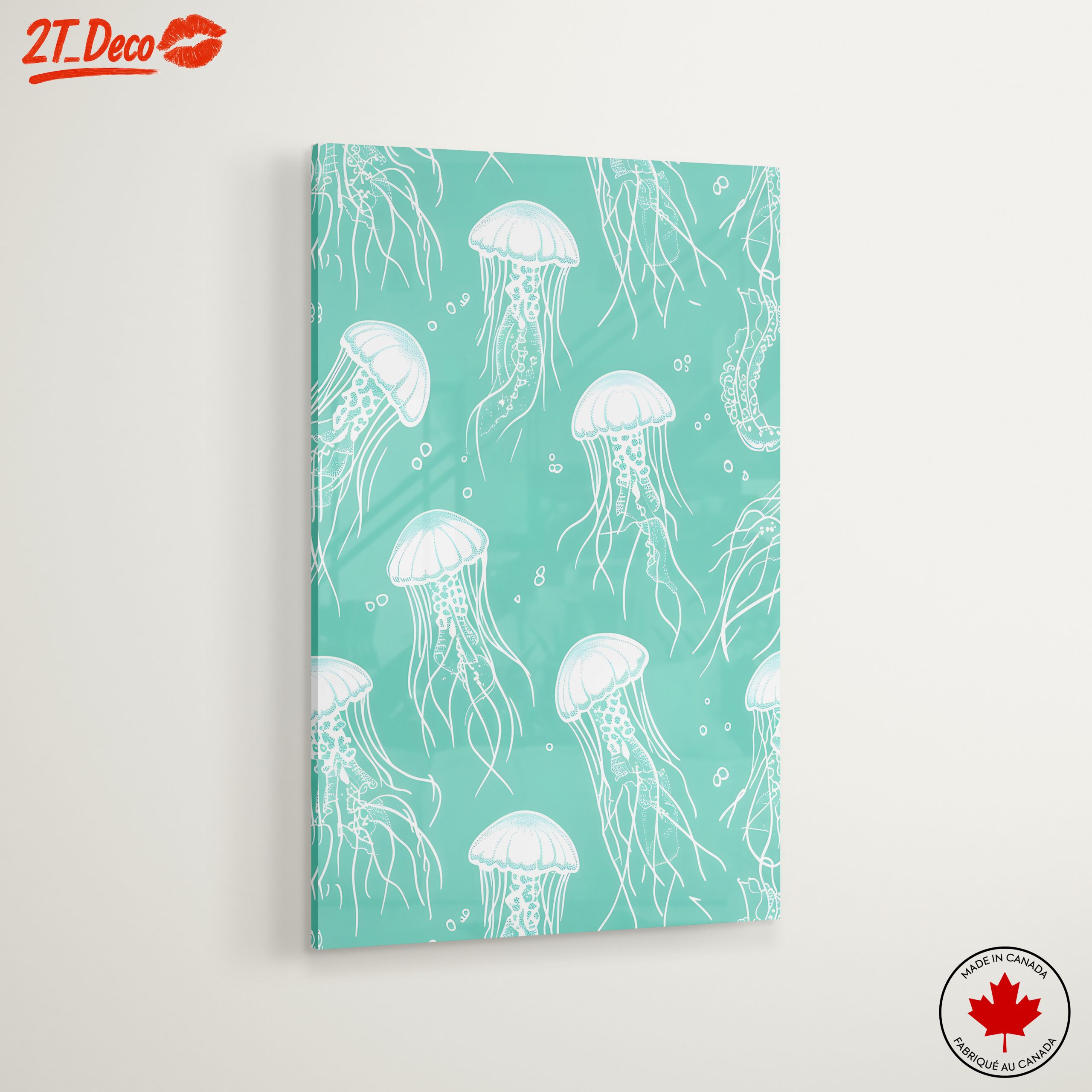 Stylized Jellyfish in Abstract Presentation - Image 6