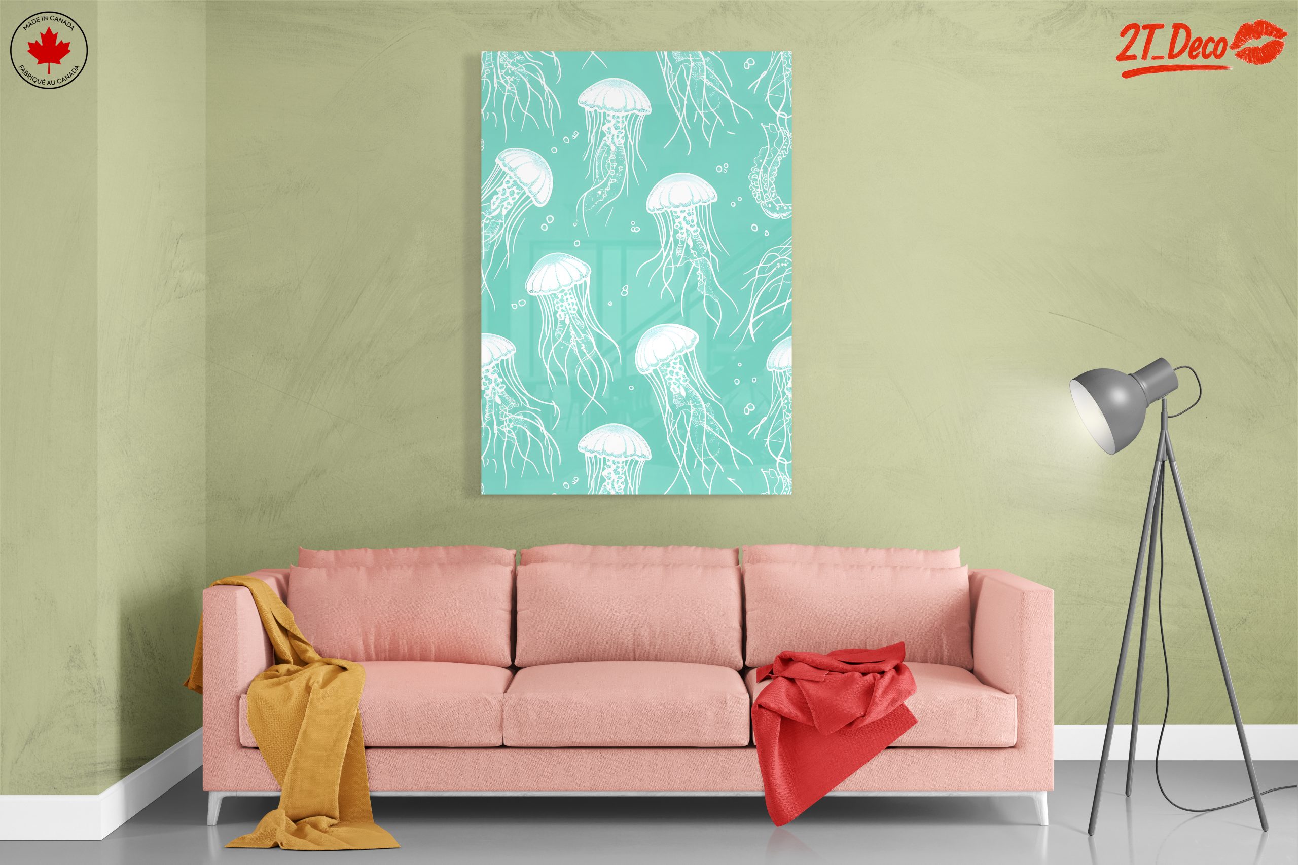 Stylized Jellyfish in Abstract Presentation - Image 7