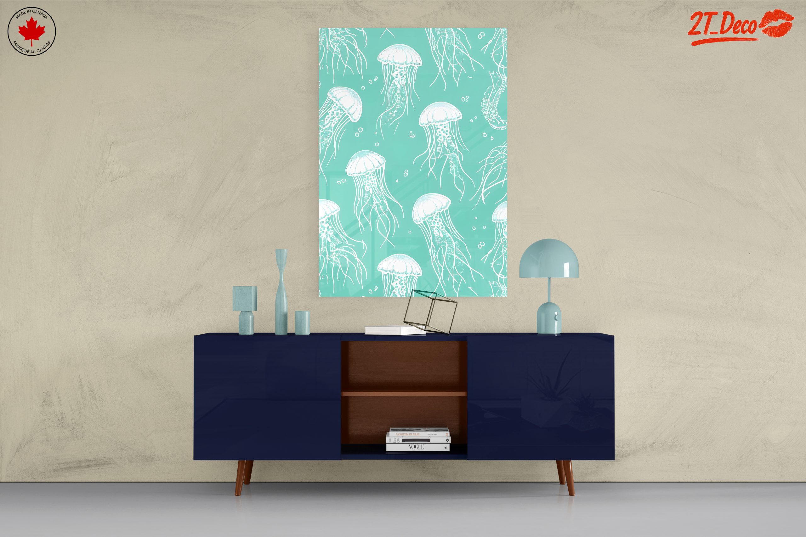 Stylized Jellyfish in Abstract Presentation - Image 8