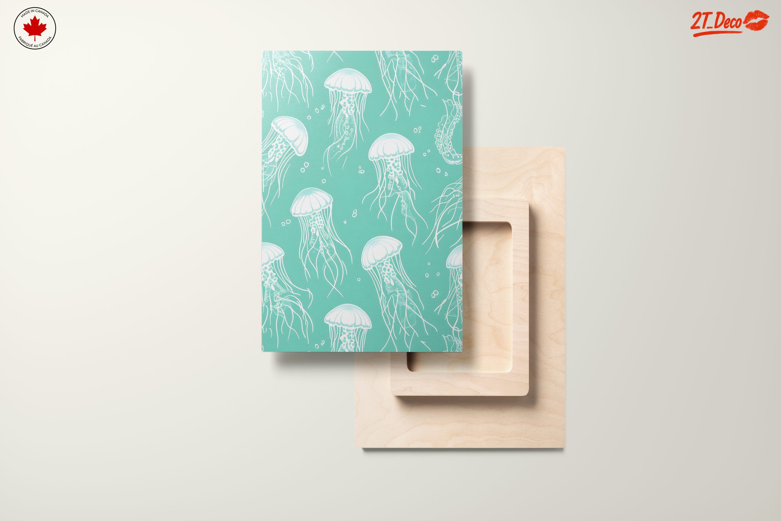 Stylized Jellyfish in Abstract Presentation - Image 11