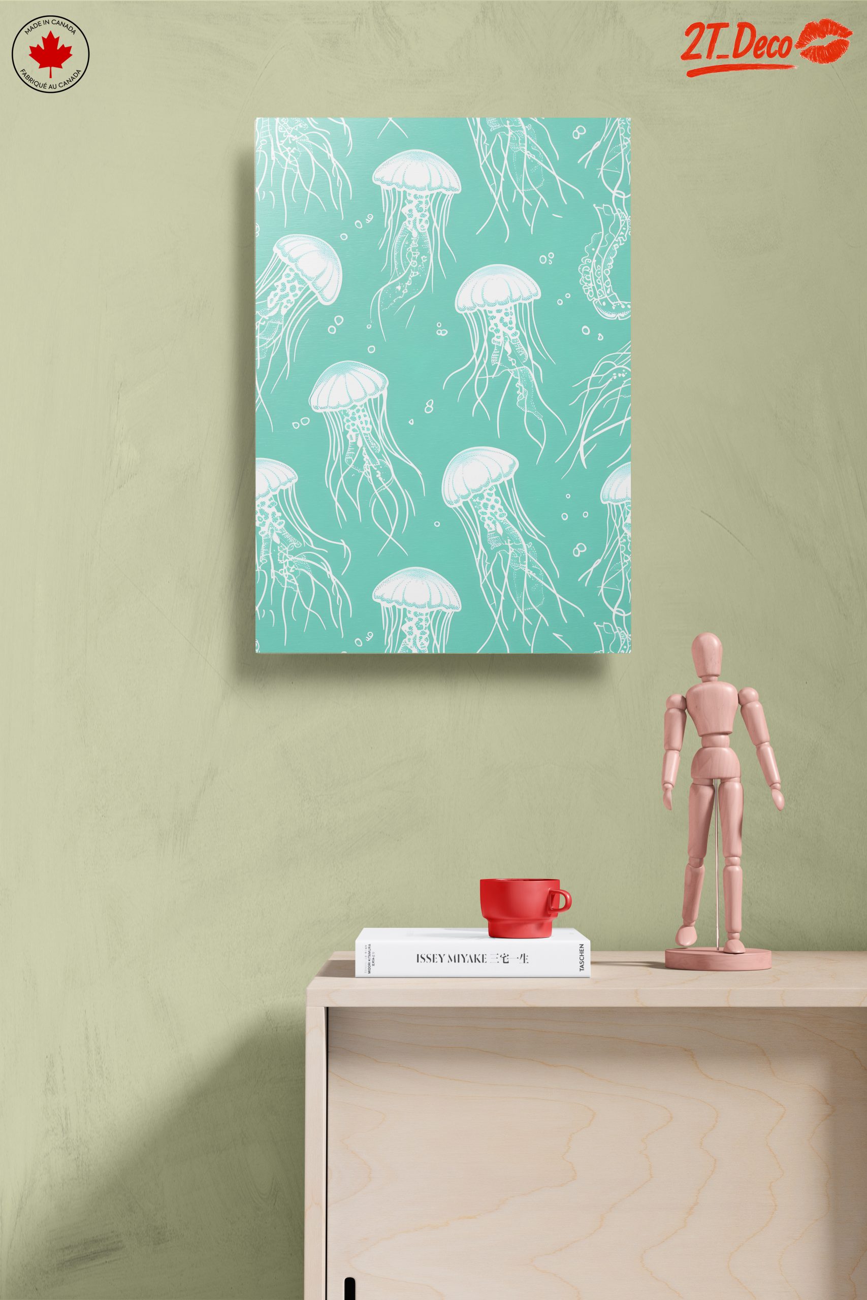 Stylized Jellyfish in Abstract Presentation - Image 14
