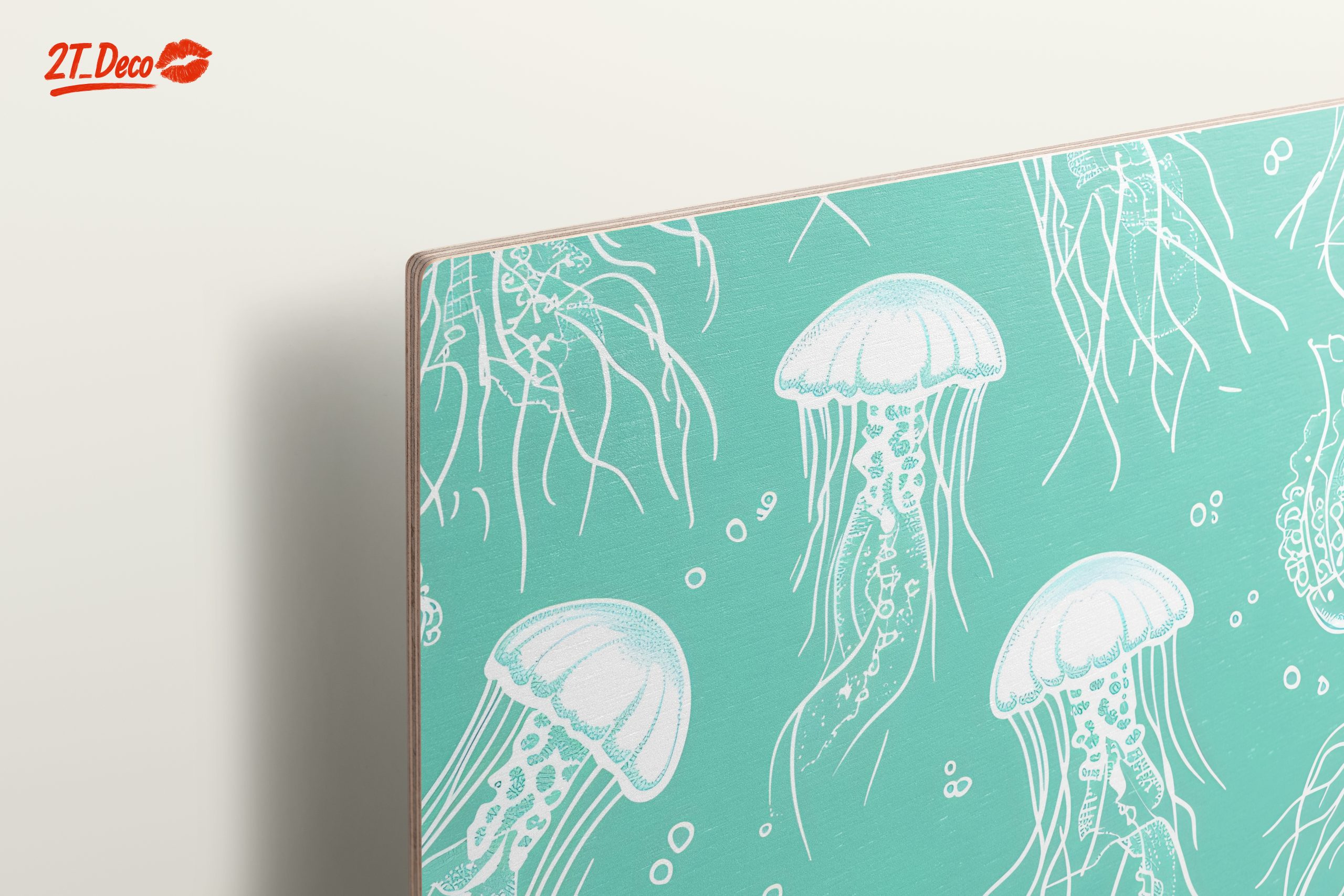 Stylized Jellyfish in Abstract Presentation - Image 15