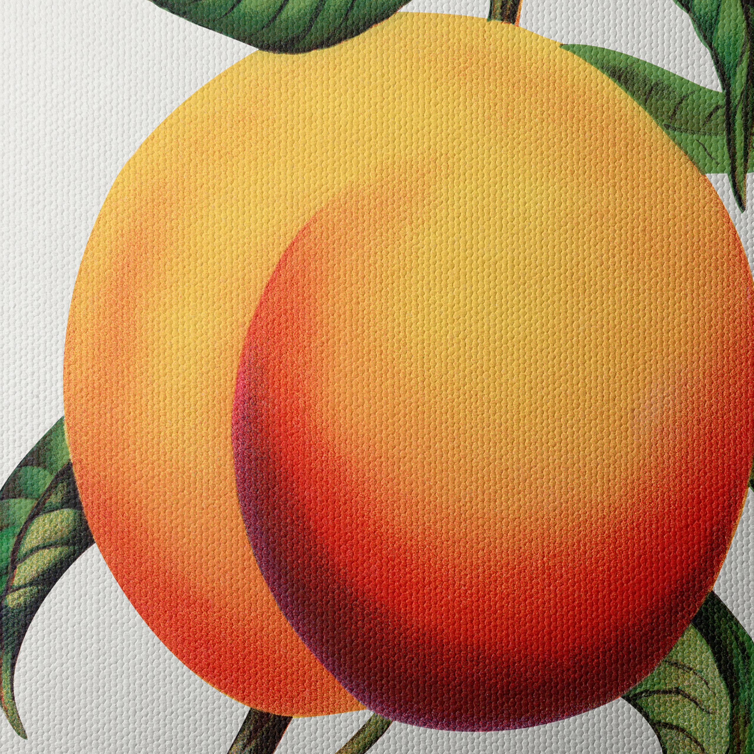 Stylized Peach Artwork with Vibrant Colors - Image 4