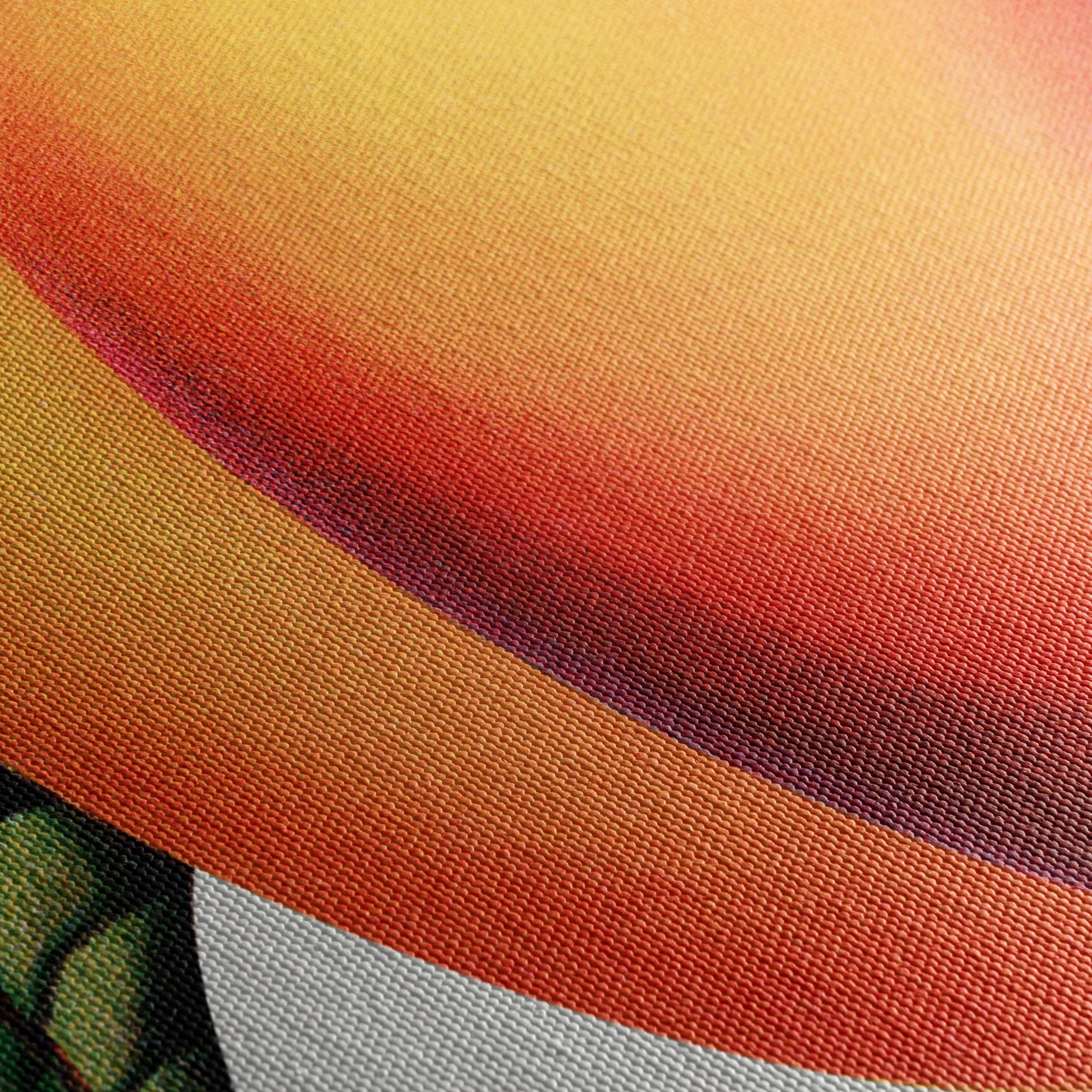 Stylized Peach Artwork with Vibrant Colors - Image 5