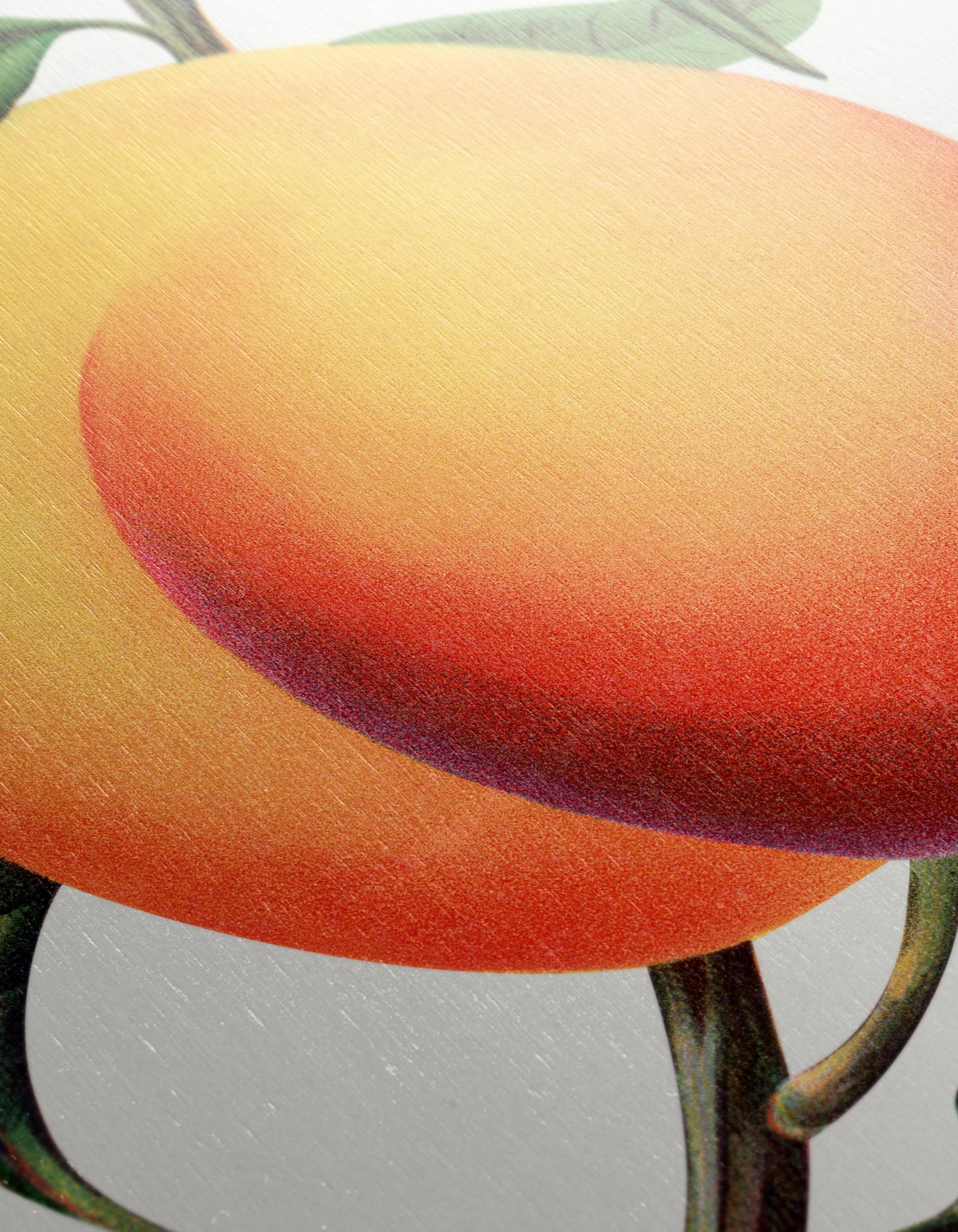 Stylized Peach Artwork with Vibrant Colors - Image 12