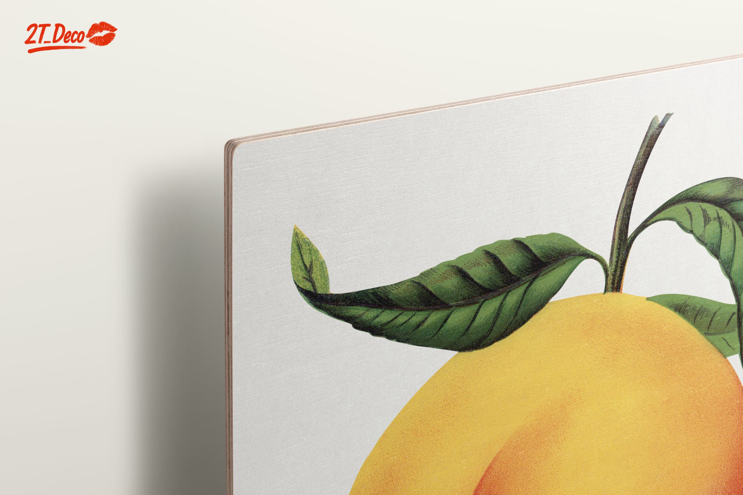 Stylized Peach Artwork with Vibrant Colors - Image 15