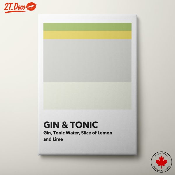 Gin and Tonic Minimalist Art