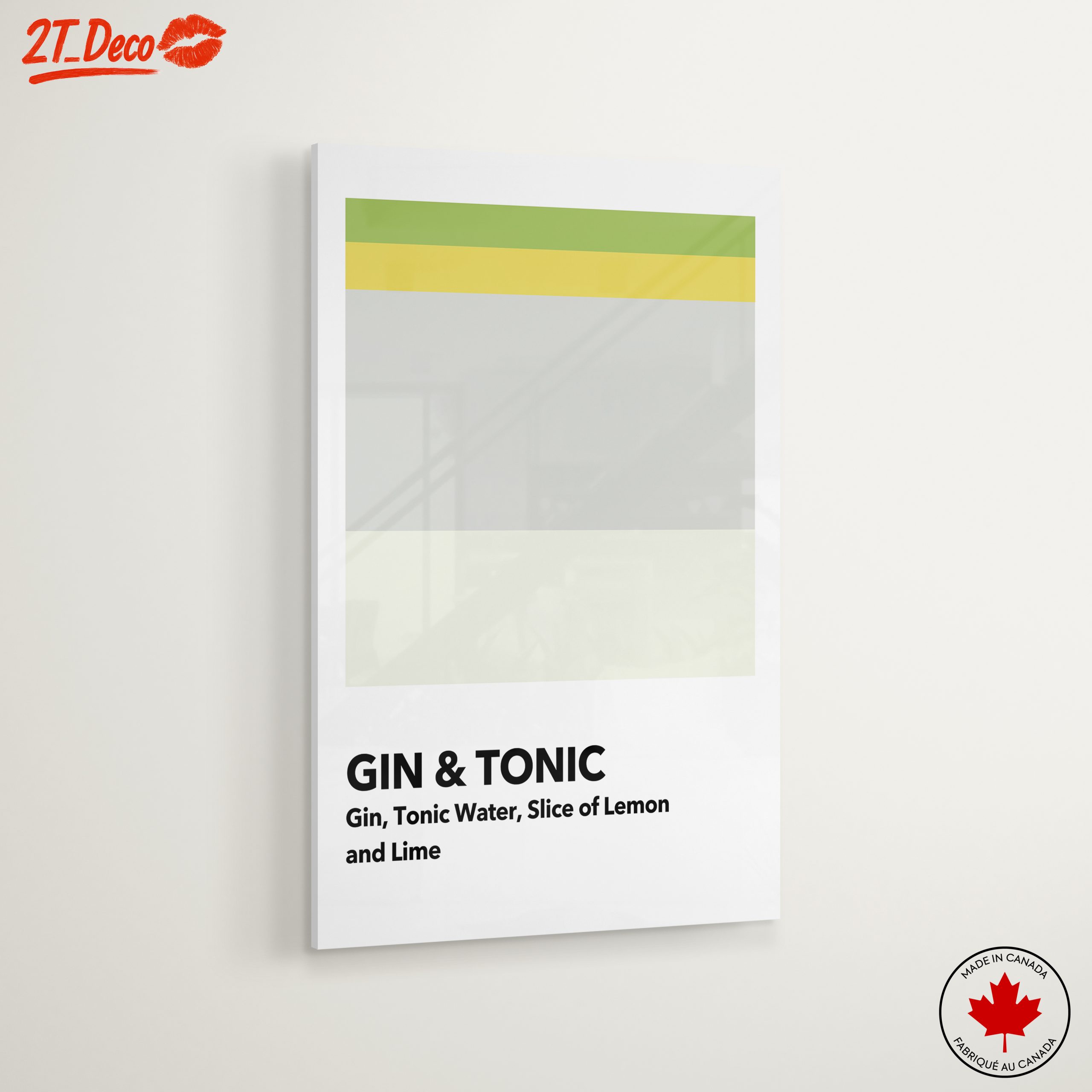 Gin and Tonic Minimalist Art - Image 6