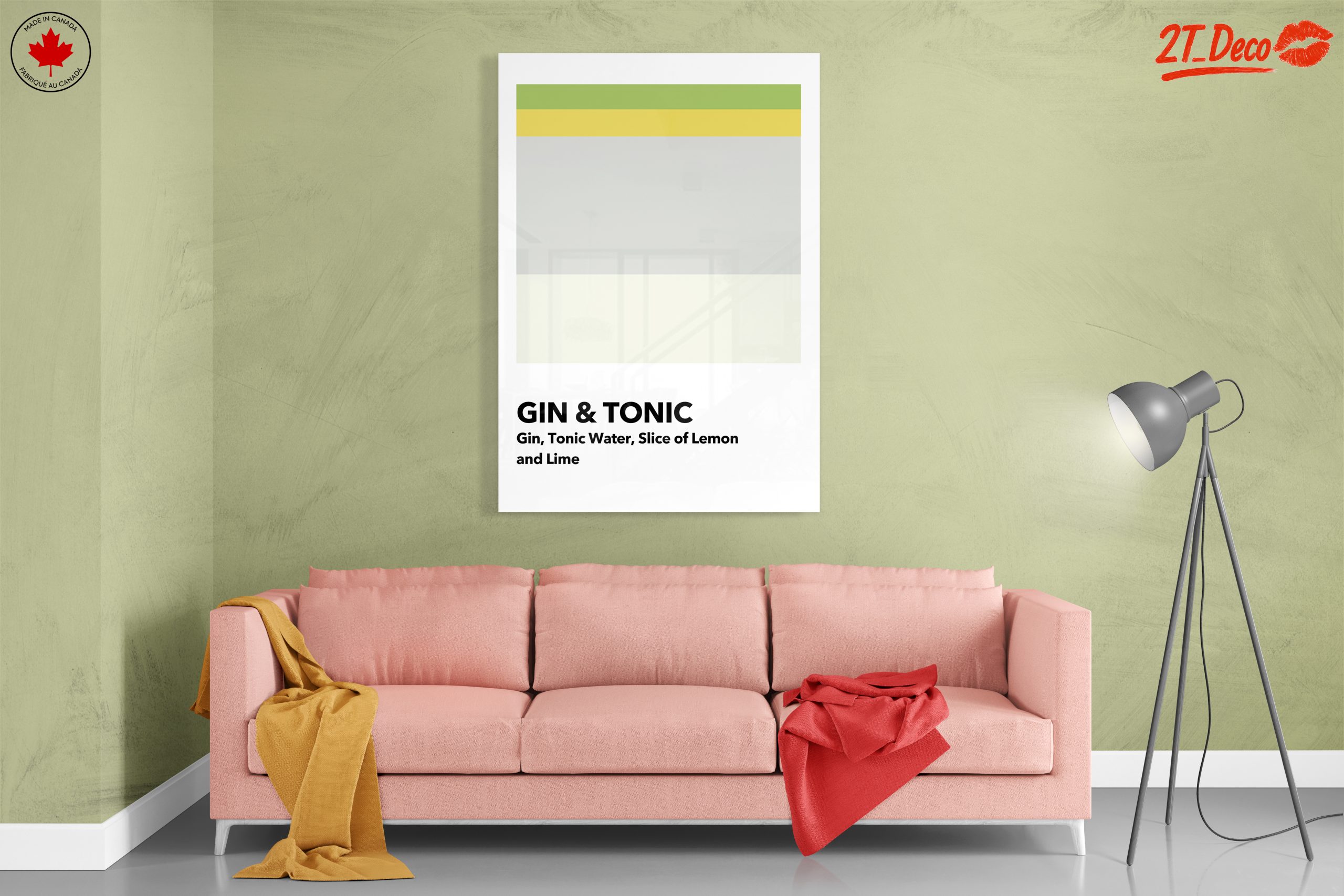 Gin and Tonic Minimalist Art - Image 7